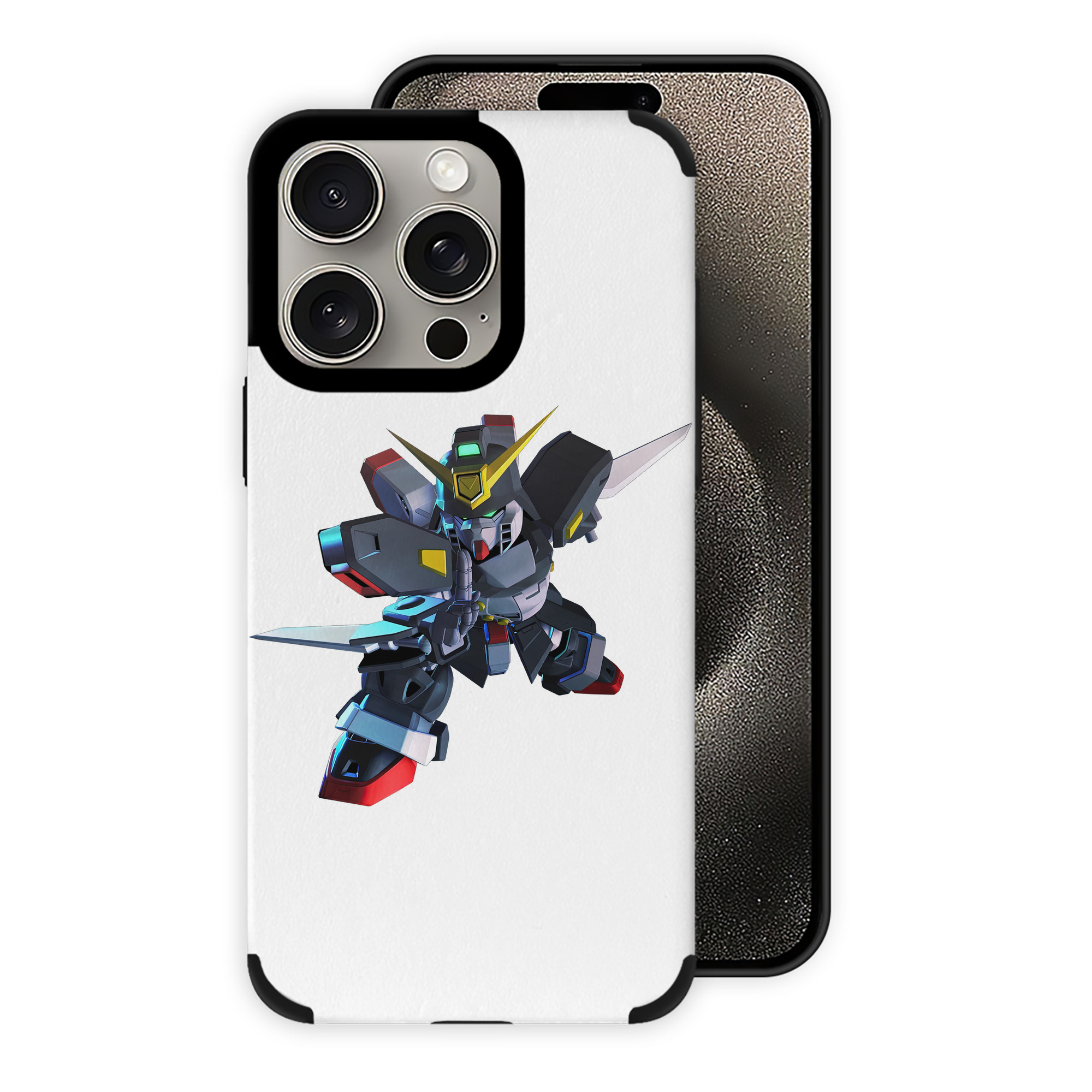 （画像用） 機動戦士ガンダム Mobile Suit Gundam 【iPhone15ProMax対応】 PUレザー スマホケース 耐衝撃＆黄変防止