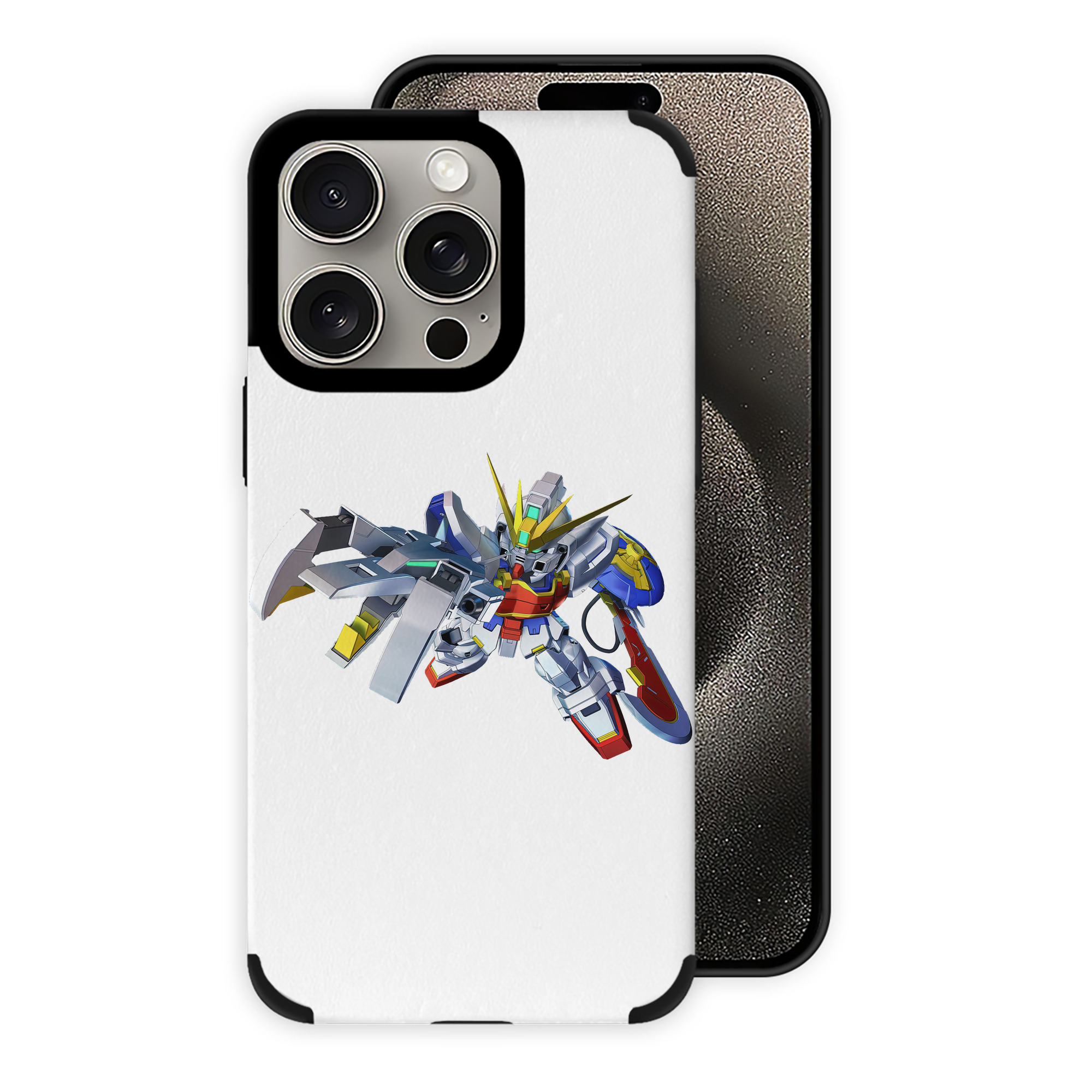 （画像用） 機動戦士ガンダム Mobile Suit Gundam 【iPhone15ProMax対応】 PUレザー スマホケース 耐衝撃＆黄変防止