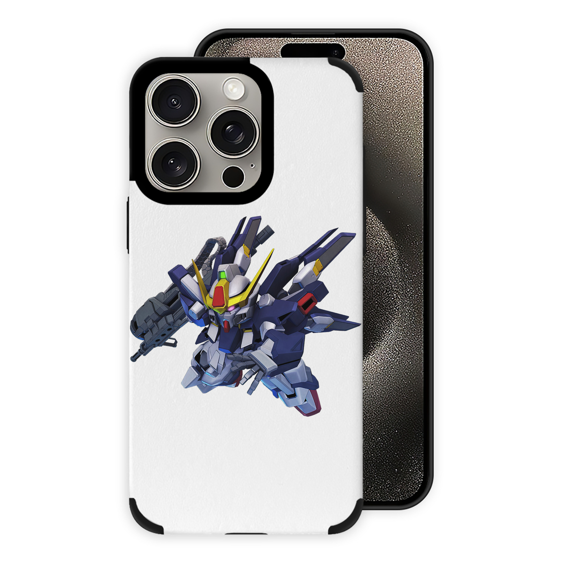 （画像用） 機動戦士ガンダム Mobile Suit Gundam 【iPhone15ProMax対応】 PUレザー スマホケース 耐衝撃＆黄変防止