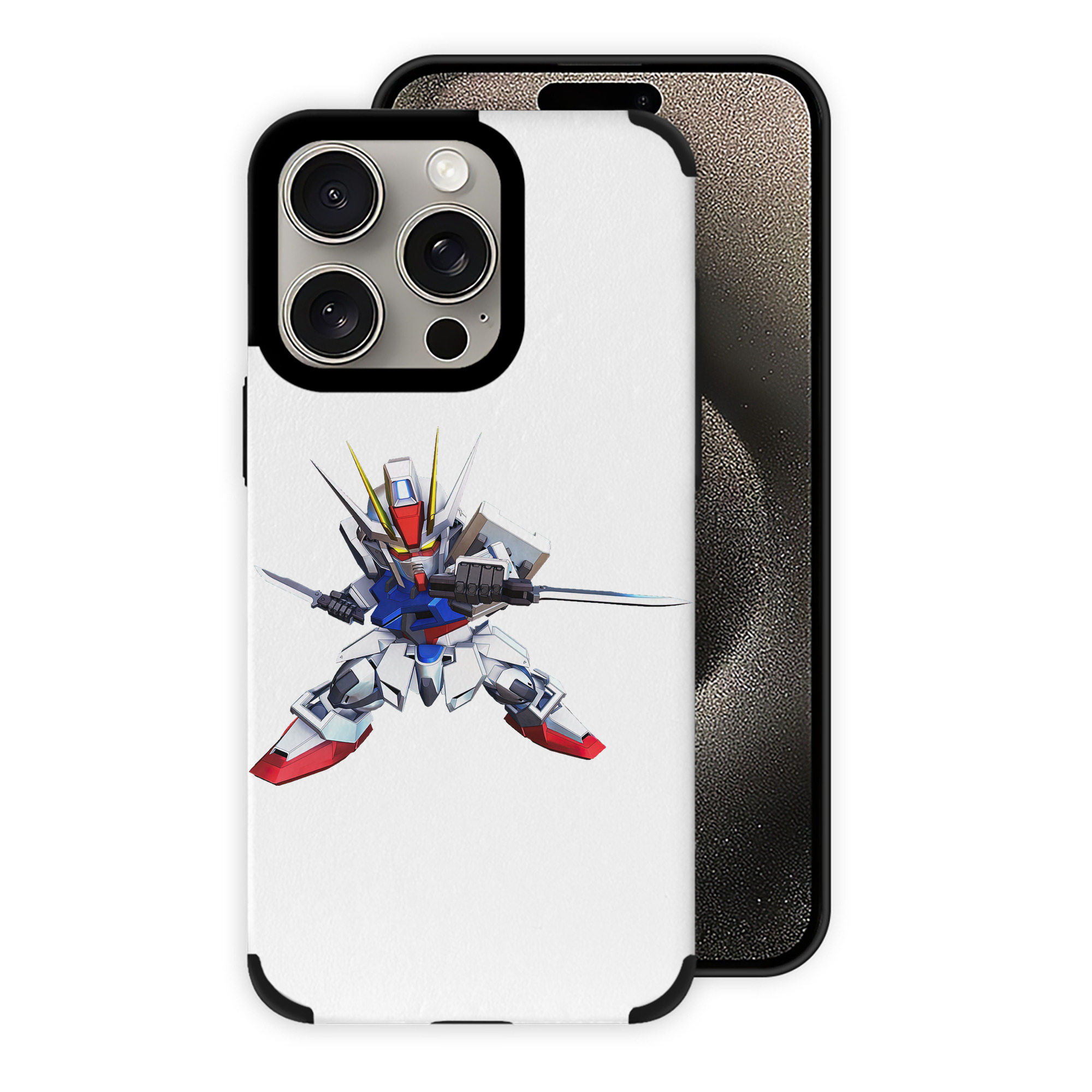 （画像用） 機動戦士ガンダム Mobile Suit Gundam 【iPhone15ProMax対応】 PUレザー スマホケース 耐衝撃＆黄変防止