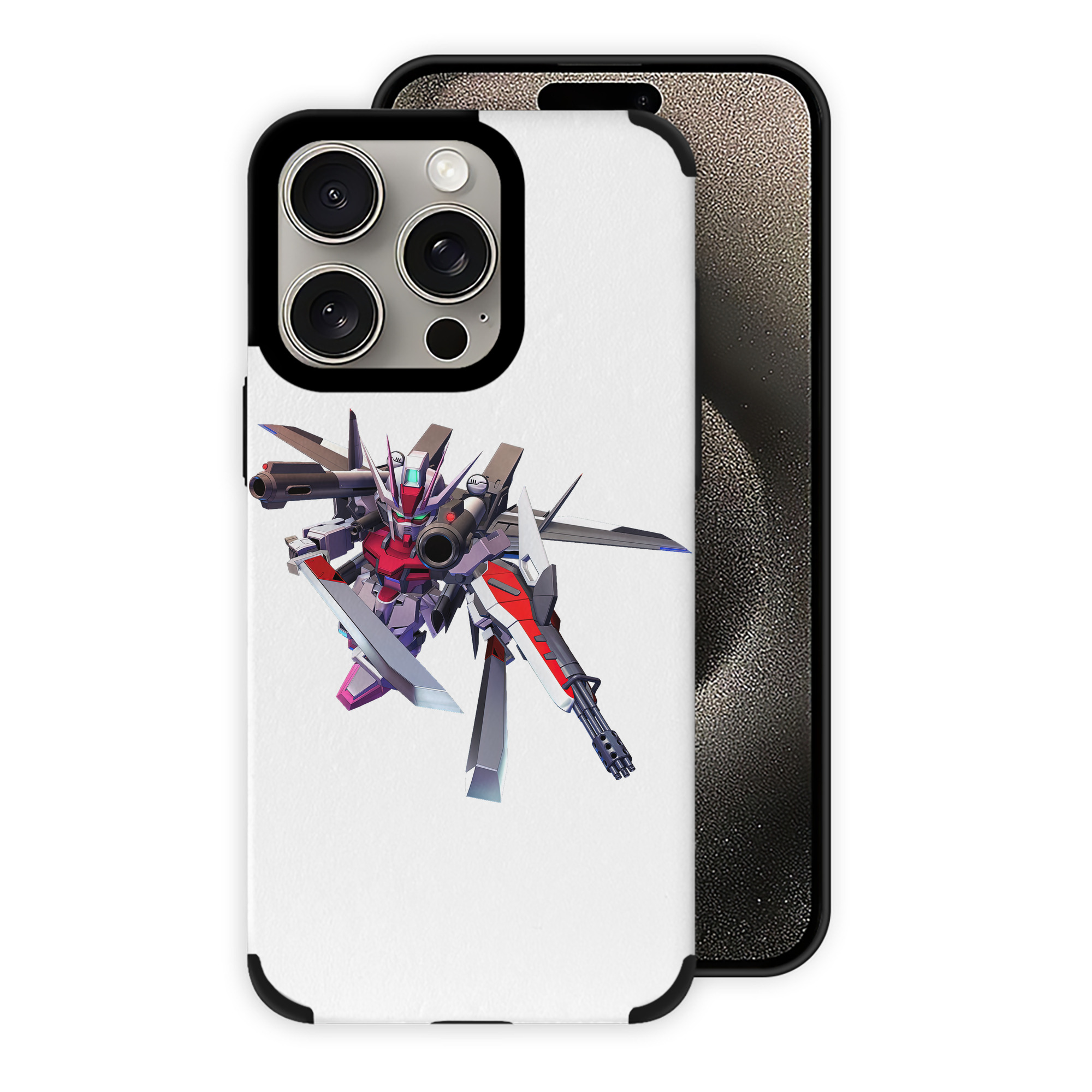 （画像用） 機動戦士ガンダム Mobile Suit Gundam 【iPhone15ProMax対応】 PUレザー スマホケース 耐衝撃＆黄変防止