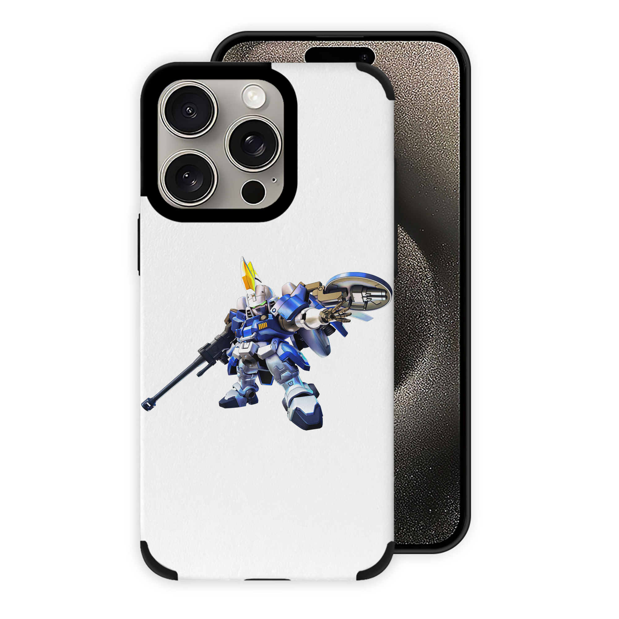 （画像用） 機動戦士ガンダム Mobile Suit Gundam 【iPhone15ProMax対応】 PUレザー スマホケース 耐衝撃＆黄変防止