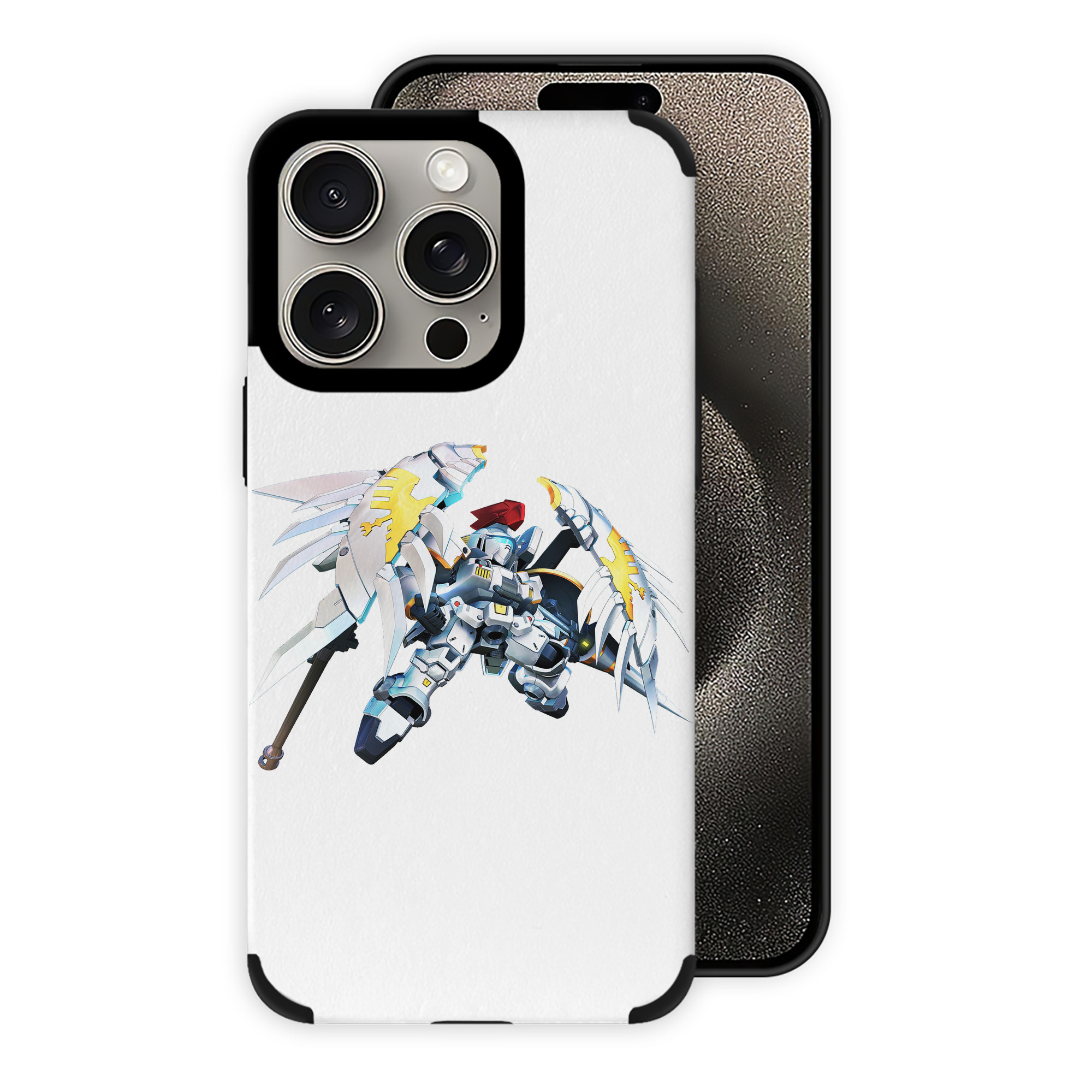 （画像用） 機動戦士ガンダム Mobile Suit Gundam 【iPhone15ProMax対応】 PUレザー スマホケース 耐衝撃＆黄変防止