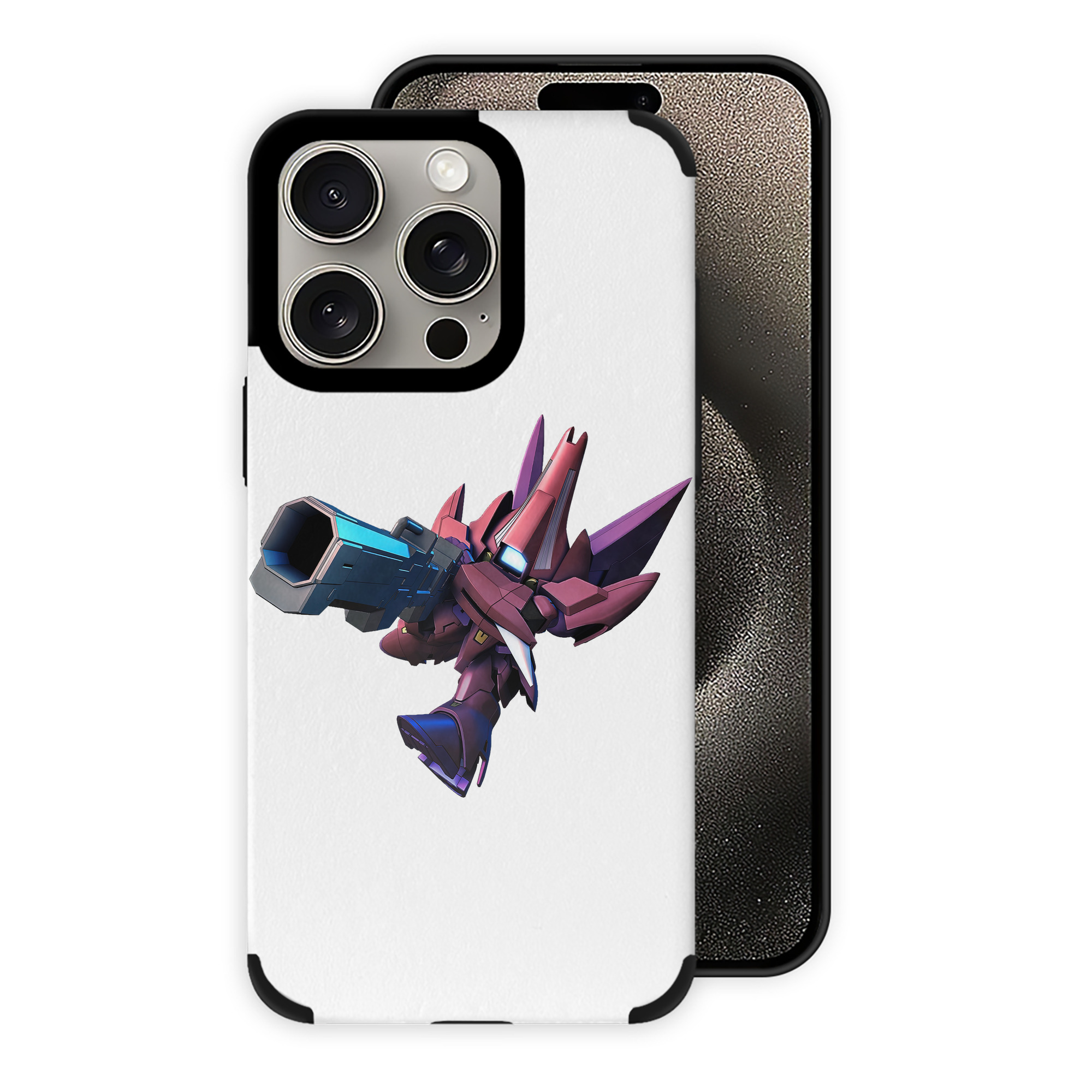 （画像用） 機動戦士ガンダム Mobile Suit Gundam 【iPhone15ProMax対応】 PUレザー スマホケース 耐衝撃＆黄変防止