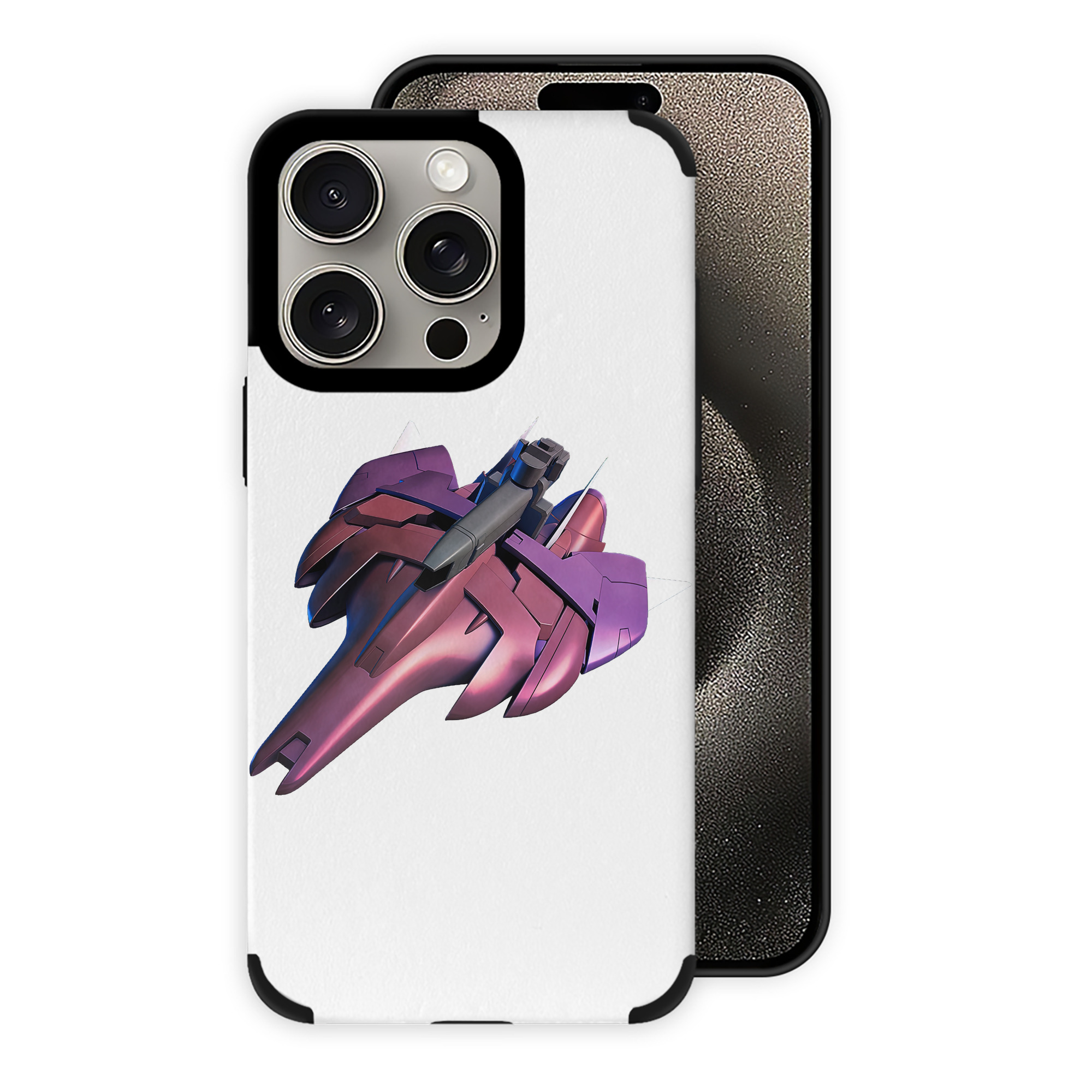 （画像用） 機動戦士ガンダム Mobile Suit Gundam 【iPhone15ProMax対応】 PUレザー スマホケース 耐衝撃＆黄変防止