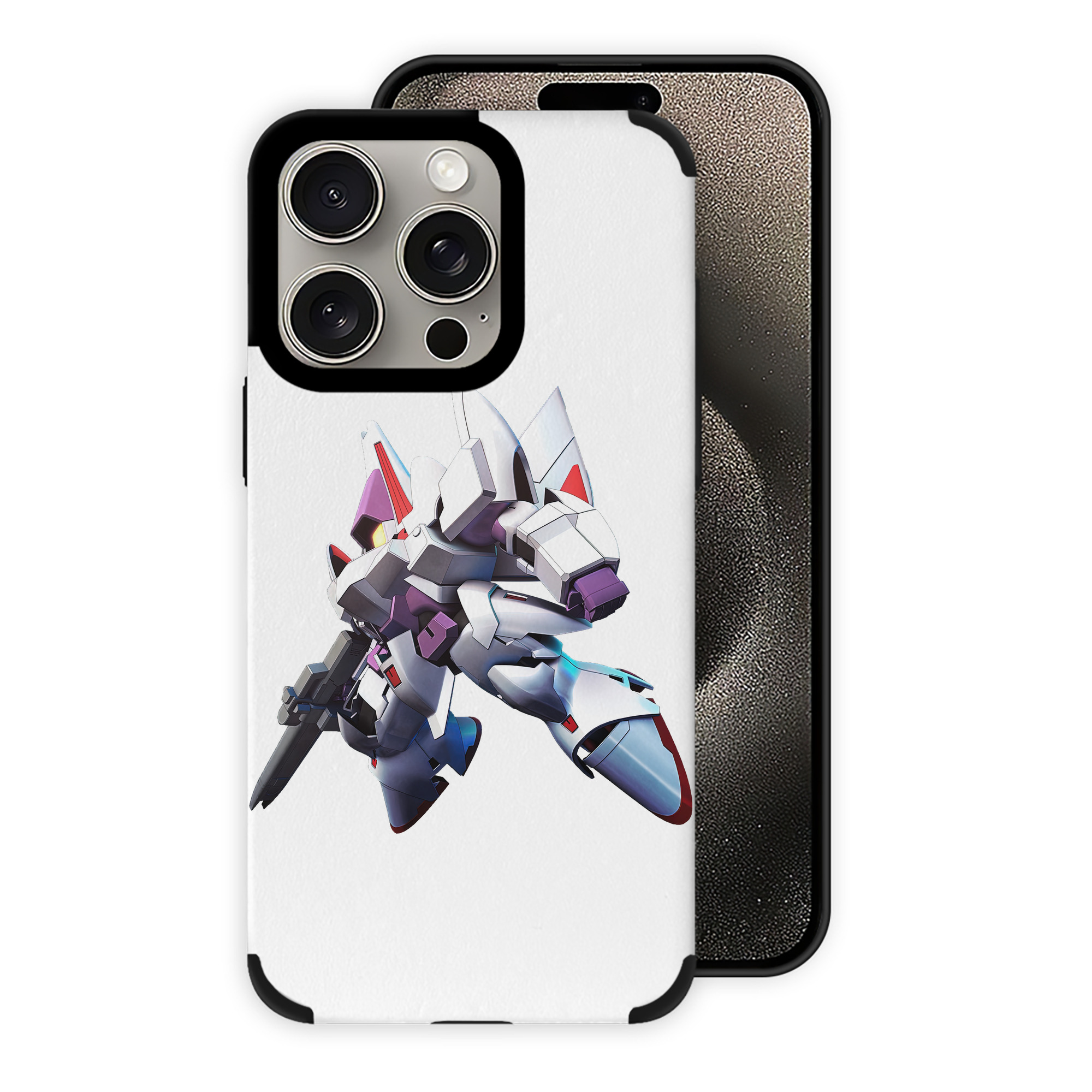 （画像用） 機動戦士ガンダム Mobile Suit Gundam 【iPhone15ProMax対応】 PUレザー スマホケース 耐衝撃＆黄変防止