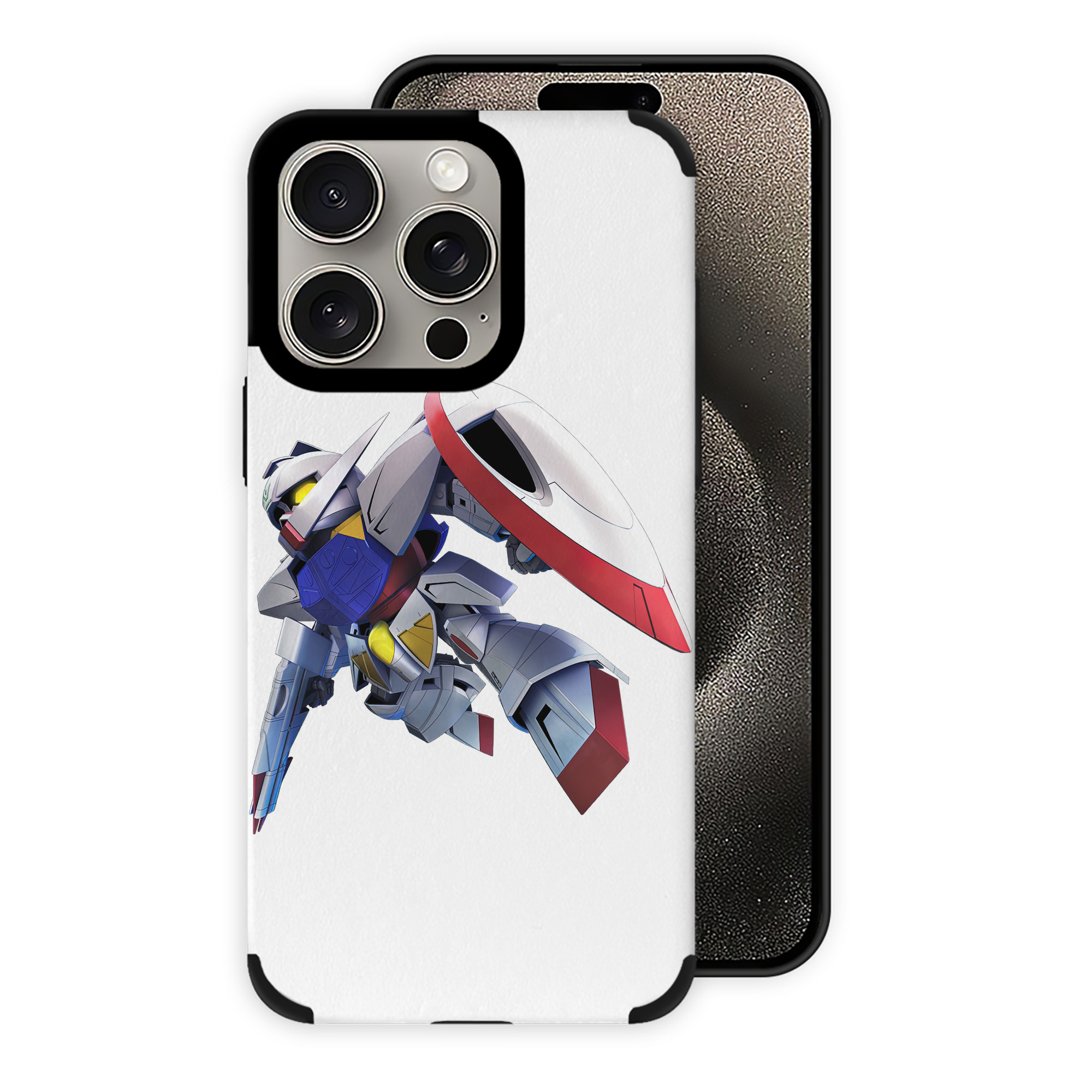 （画像用） 機動戦士ガンダム Mobile Suit Gundam 【iPhone15ProMax対応】 PUレザー スマホケース 耐衝撃＆黄変防止