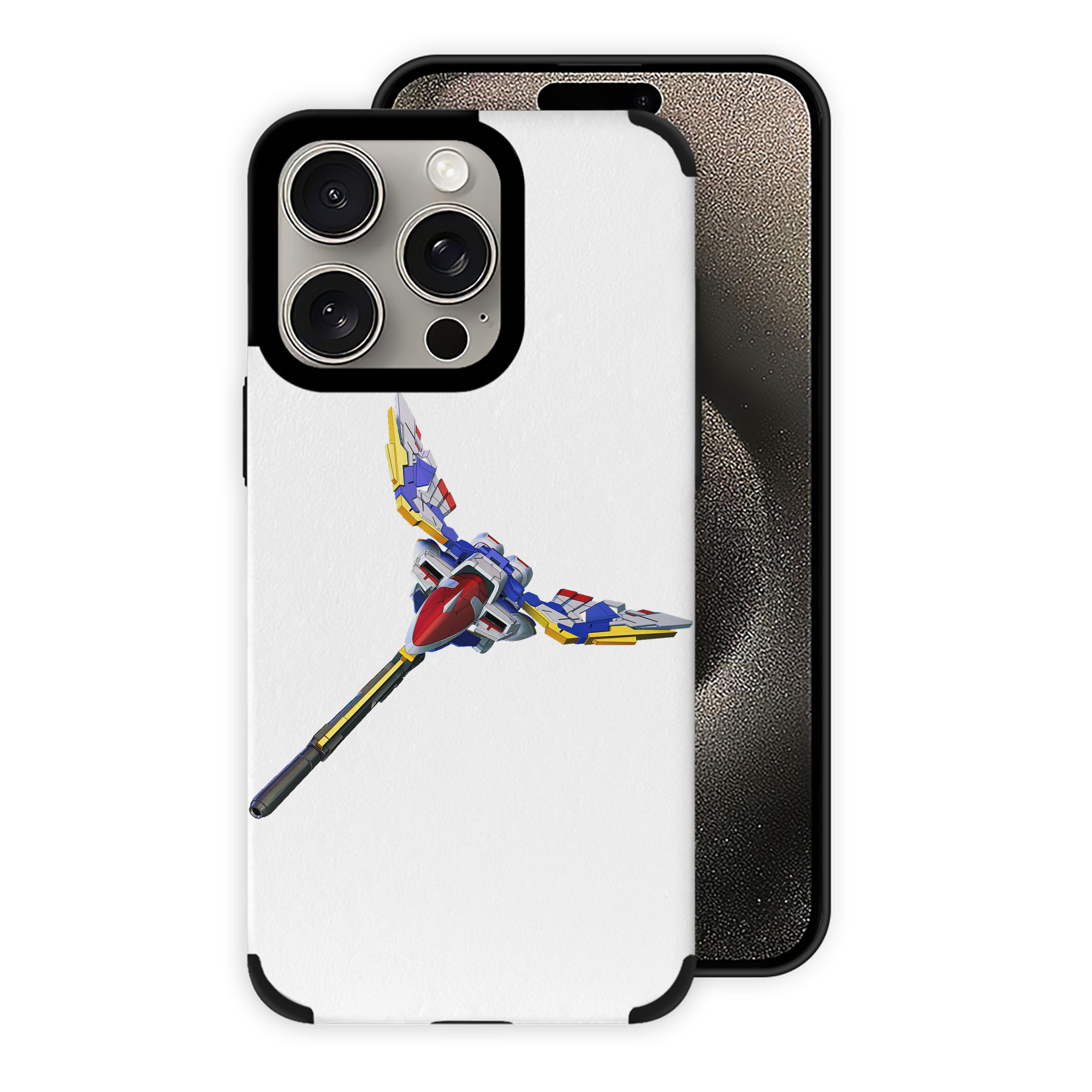 （画像用） 機動戦士ガンダム Mobile Suit Gundam 【iPhone15ProMax対応】 PUレザー スマホケース 耐衝撃＆黄変防止