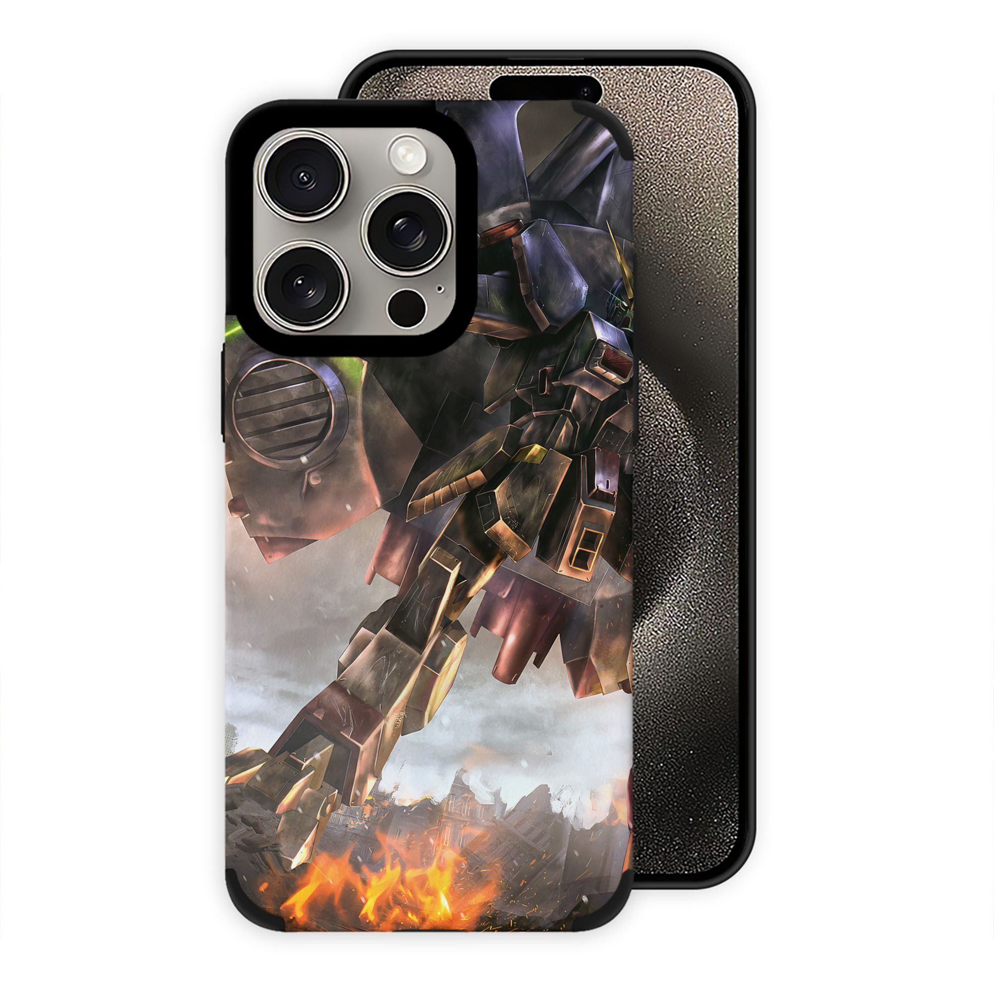 （画像用） 機動戦士ガンダム Mobile Suit Gundam 【iPhone15ProMax対応】 PUレザー スマホケース 耐衝撃＆黄変防止