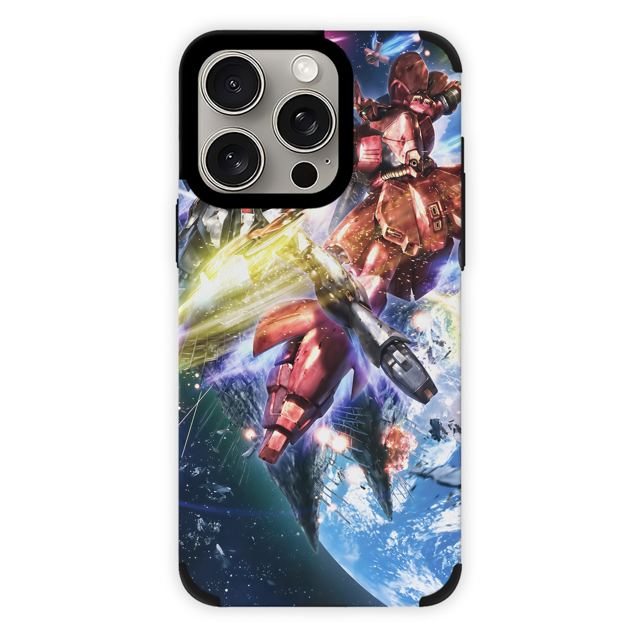 （画像用） 機動戦士ガンダム Mobile Suit Gundam 【iPhone15ProMax対応】 PUレザー スマホケース 耐衝撃＆黄変防止