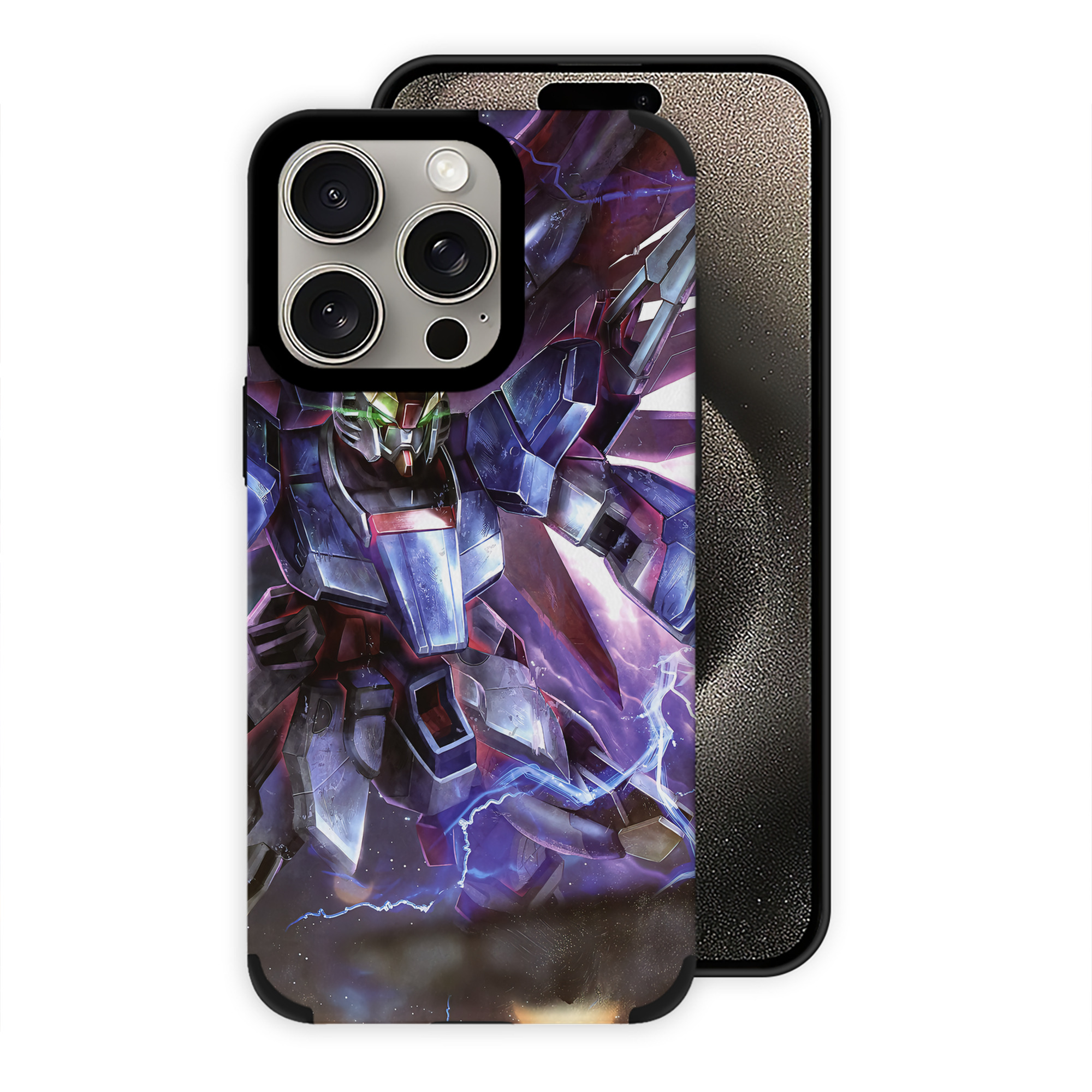 （画像用） 機動戦士ガンダム Mobile Suit Gundam 【iPhone15ProMax対応】 PUレザー スマホケース 耐衝撃＆黄変防止