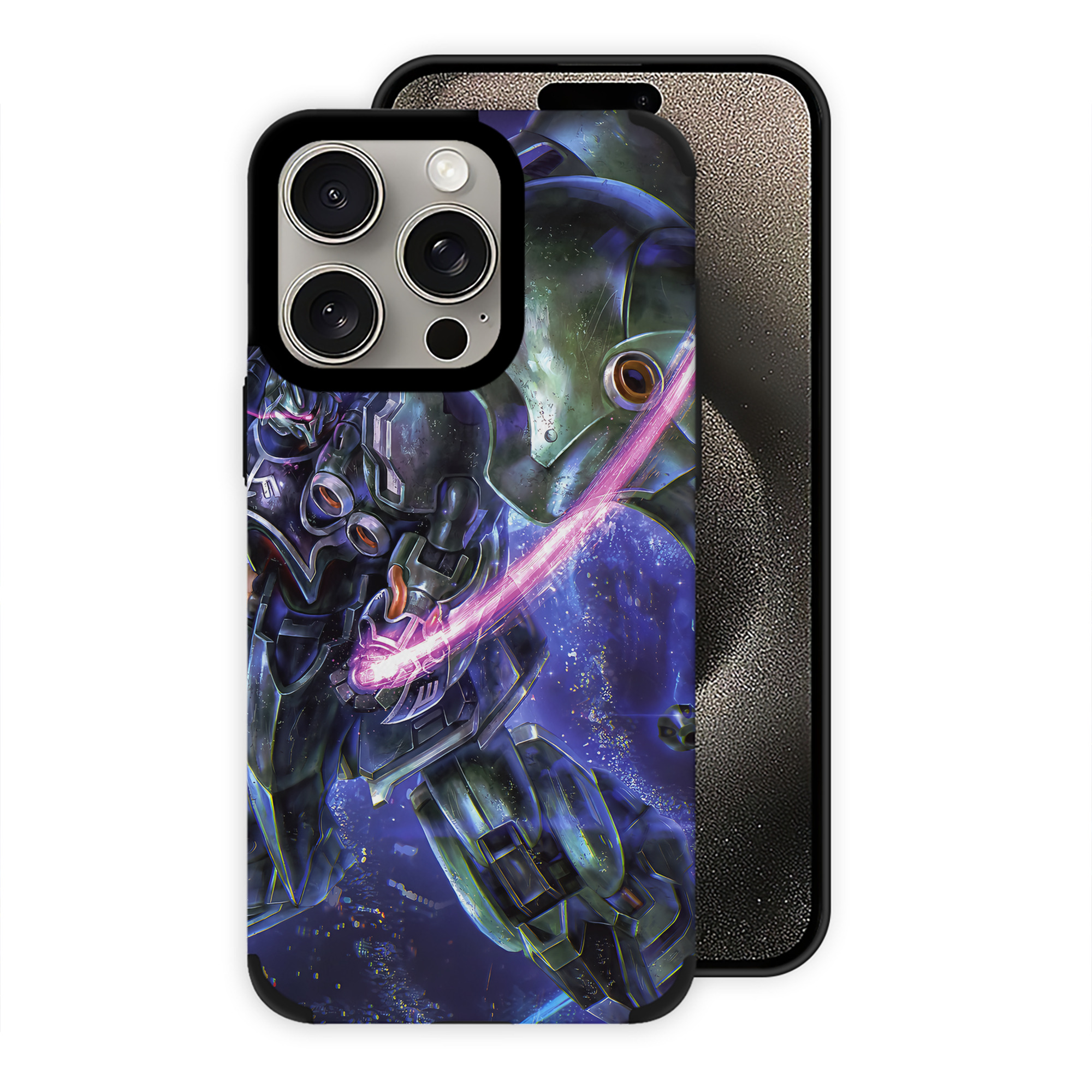 （画像用） 機動戦士ガンダム Mobile Suit Gundam 【iPhone15ProMax対応】 PUレザー スマホケース 耐衝撃＆黄変防止