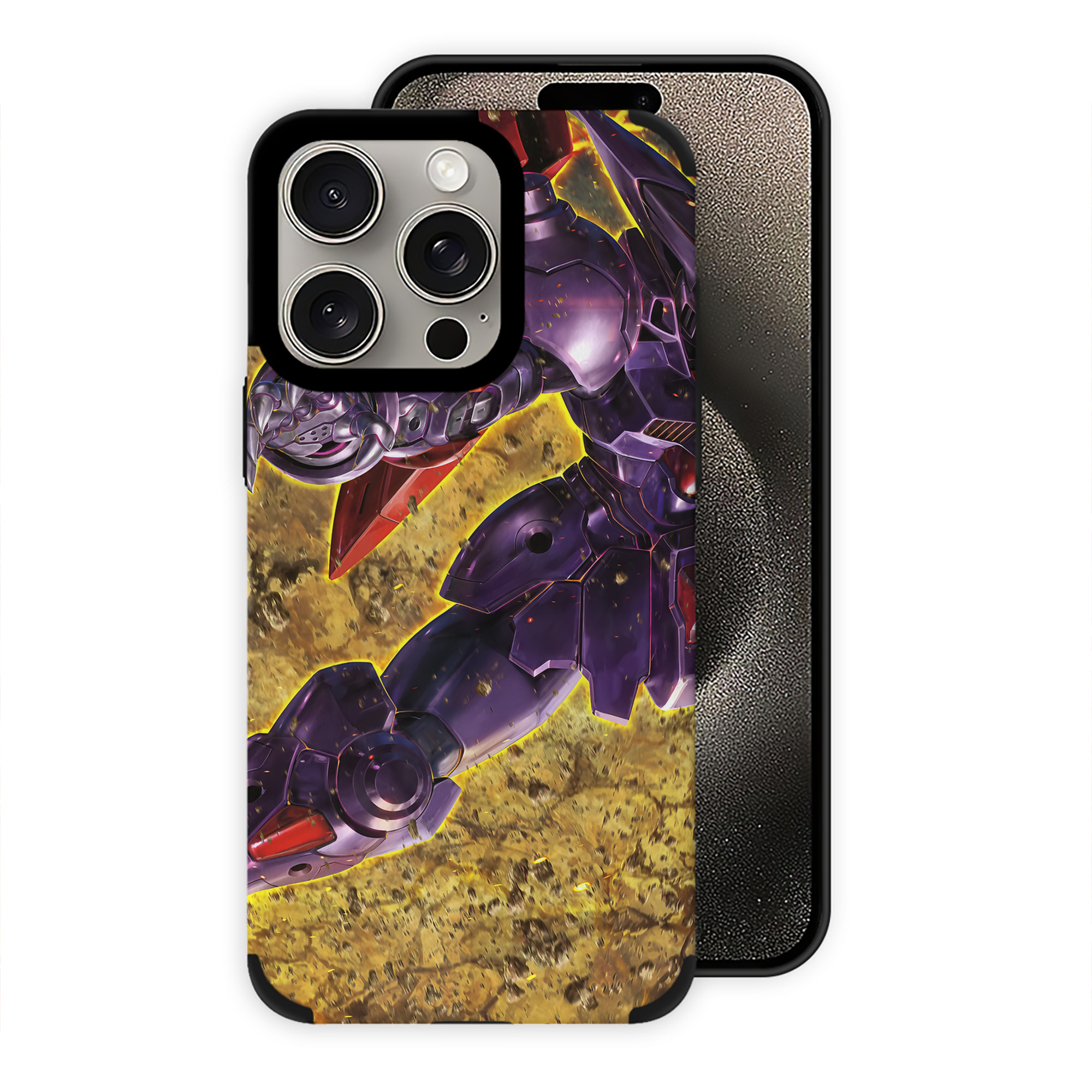 （画像用） 機動戦士ガンダム Mobile Suit Gundam 【iPhone15ProMax対応】 PUレザー スマホケース 耐衝撃＆黄変防止