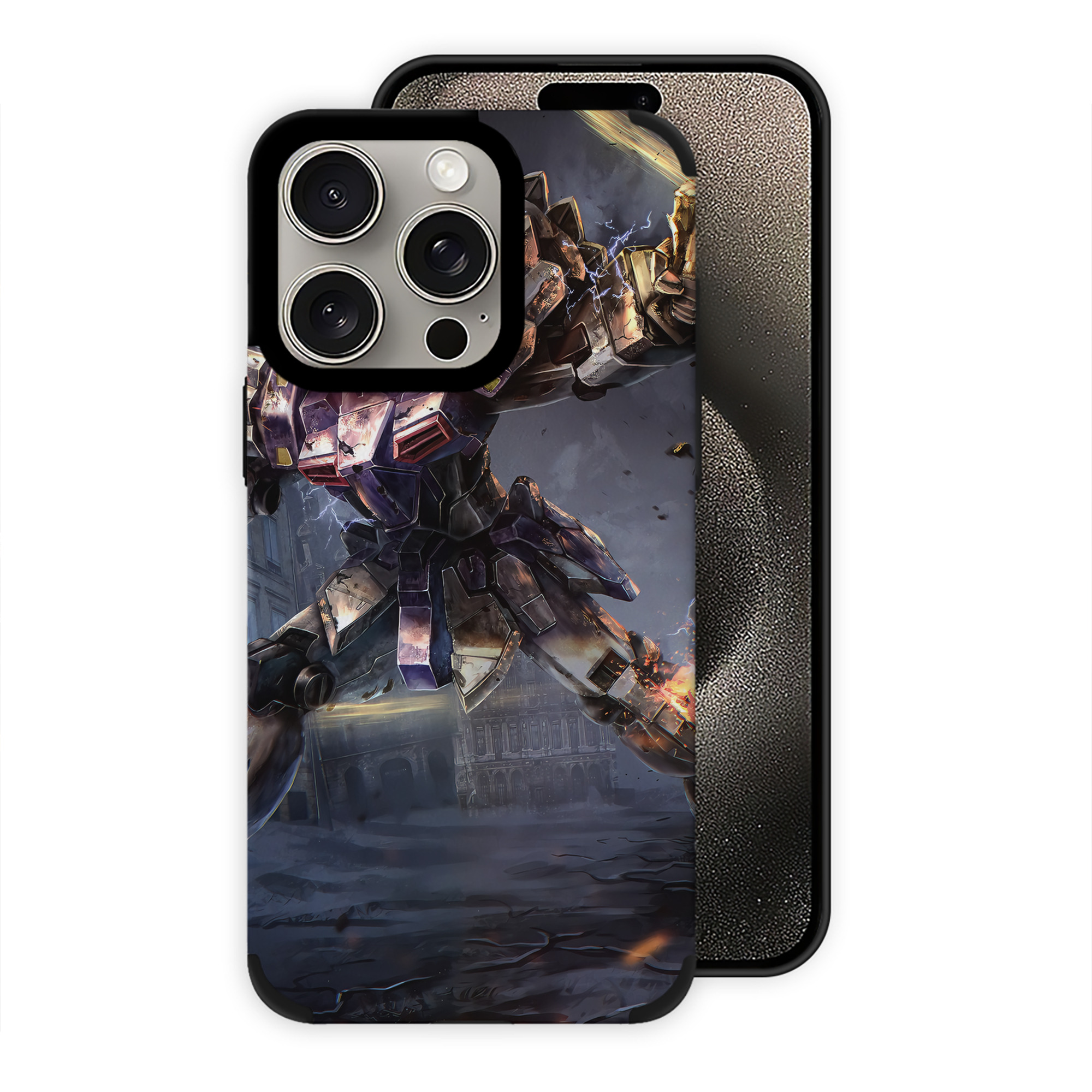 （画像用） 機動戦士ガンダム Mobile Suit Gundam 【iPhone15ProMax対応】 PUレザー スマホケース 耐衝撃＆黄変防止