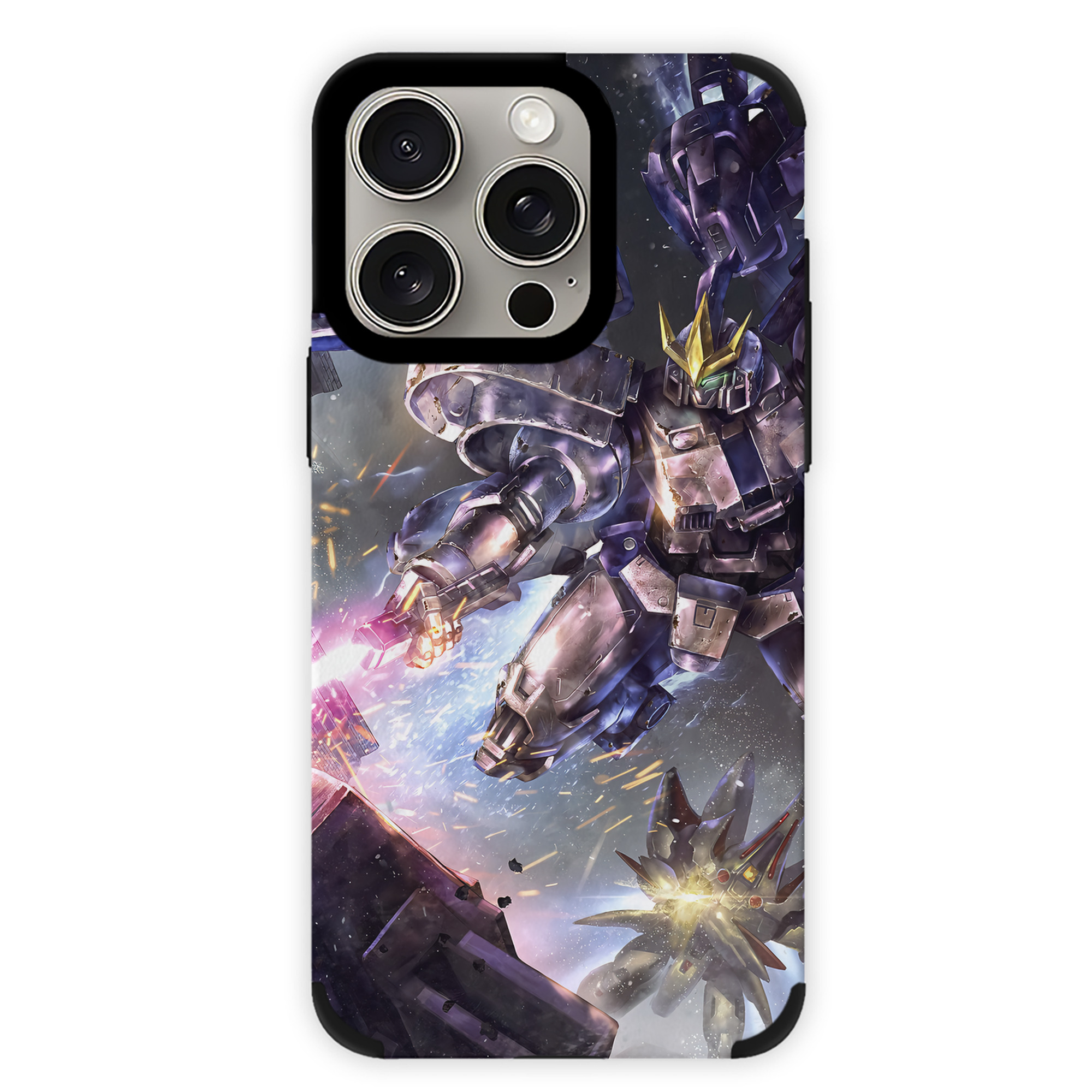 （画像用） 機動戦士ガンダム Mobile Suit Gundam 【iPhone15ProMax対応】 PUレザー スマホケース 耐衝撃＆黄変防止