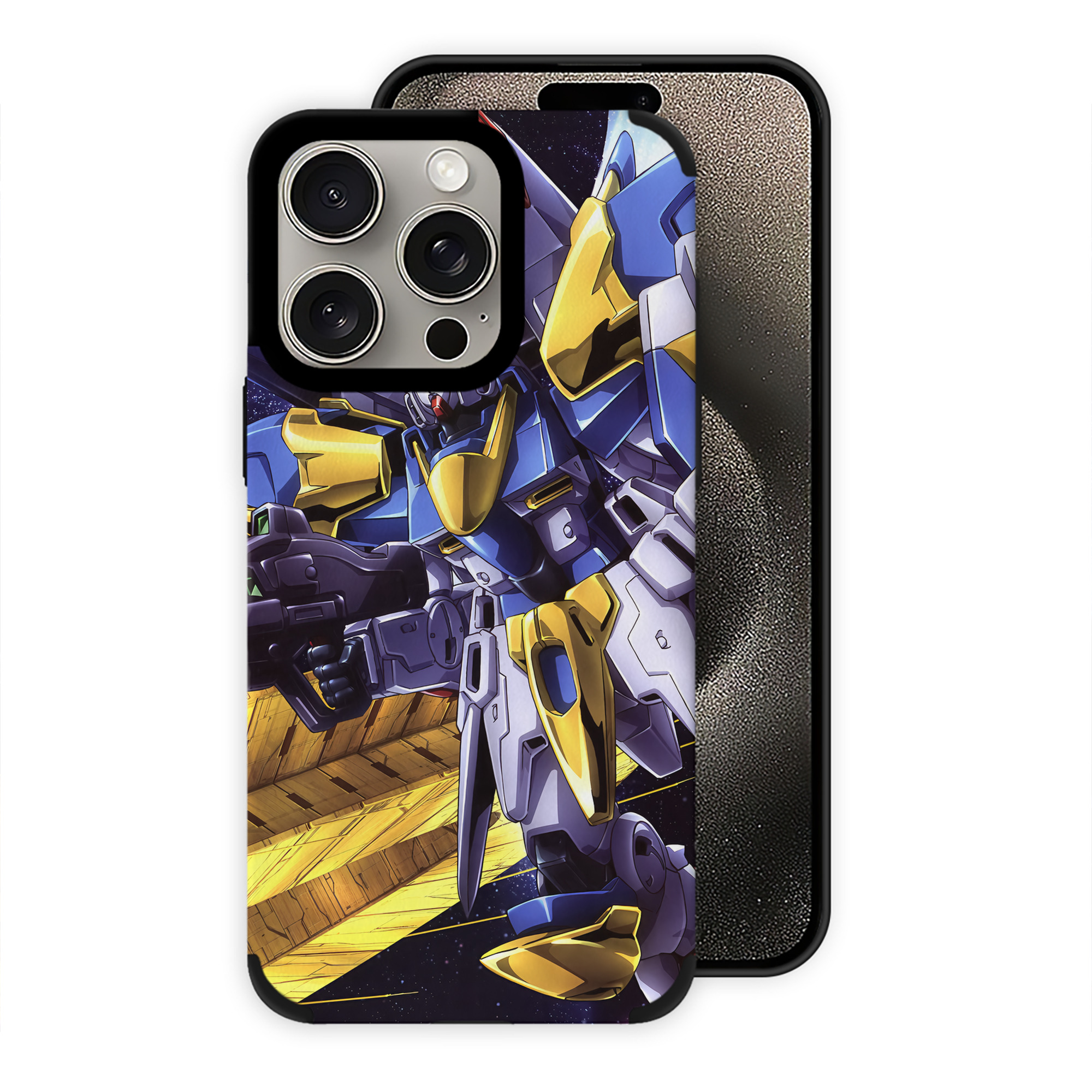 （画像用） 機動戦士ガンダム Mobile Suit Gundam 【iPhone15ProMax対応】 PUレザー スマホケース 耐衝撃＆黄変防止