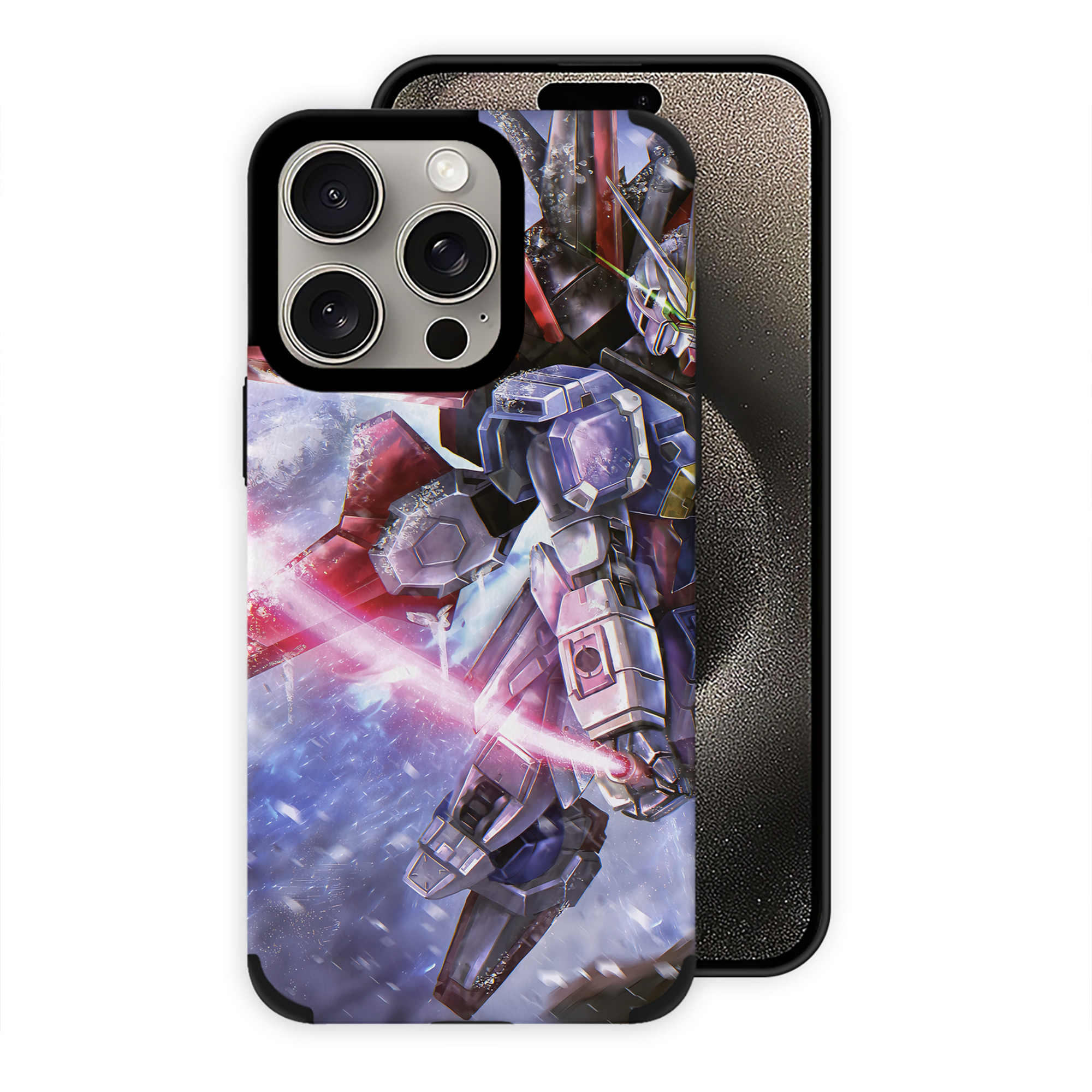 （画像用） 機動戦士ガンダム Mobile Suit Gundam 【iPhone15ProMax対応】 PUレザー スマホケース 耐衝撃＆黄変防止