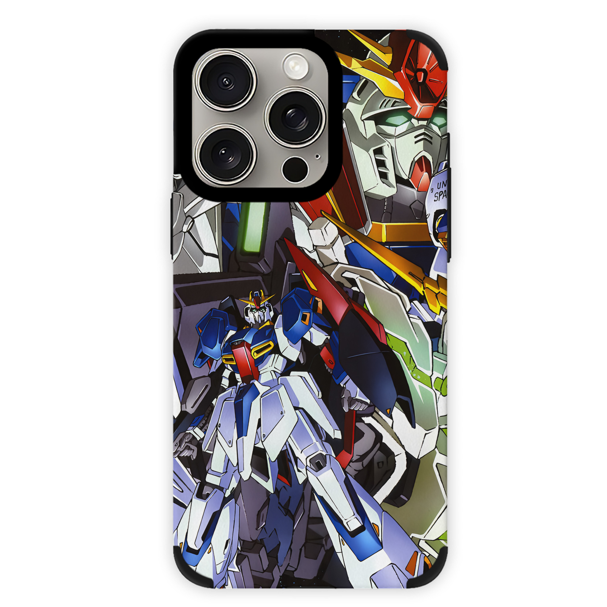 （画像用） 機動戦士ガンダム Mobile Suit Gundam 【iPhone15ProMax対応】 PUレザー スマホケース 耐衝撃＆黄変防止