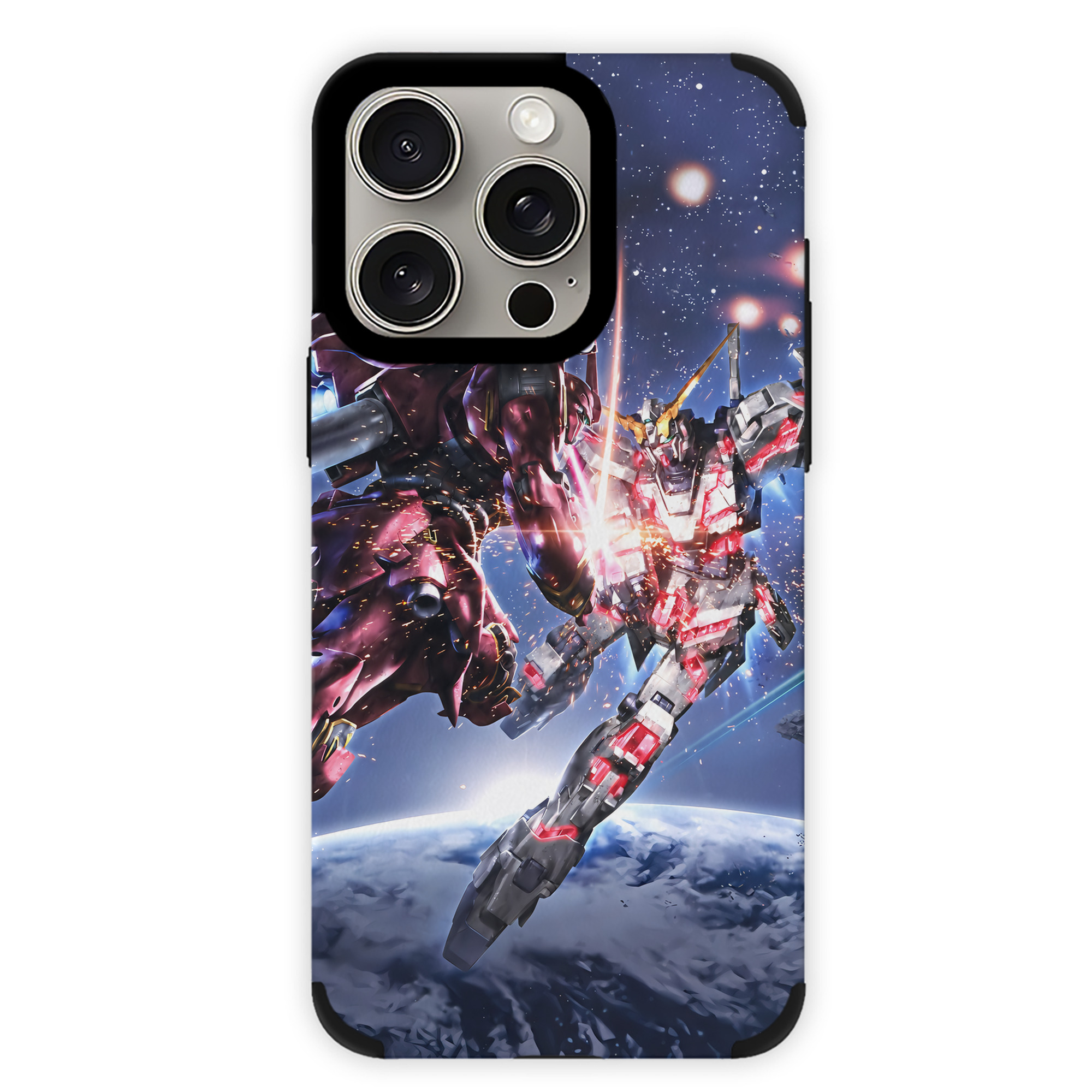（画像用） 機動戦士ガンダム Mobile Suit Gundam 【iPhone15ProMax対応】 PUレザー スマホケース 耐衝撃＆黄変防止