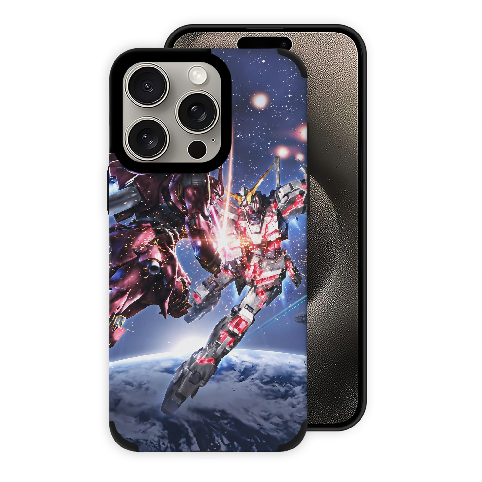 （画像用） 機動戦士ガンダム Mobile Suit Gundam 【iPhone15ProMax対応】 PUレザー スマホケース 耐衝撃＆黄変防止
