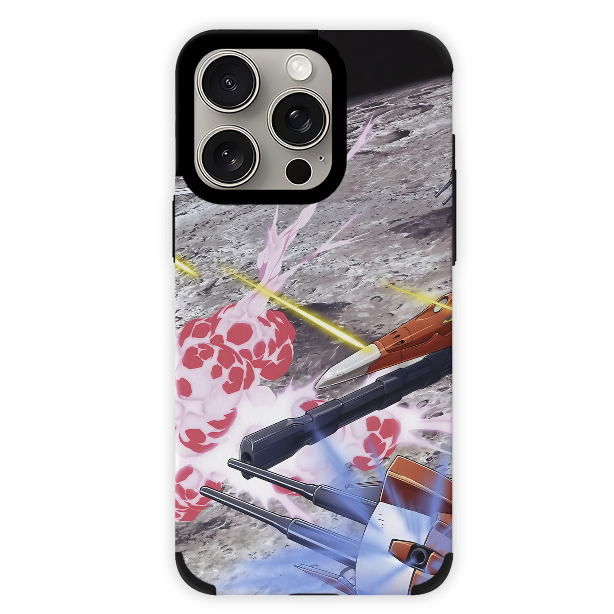 （画像用） 機動戦士ガンダム Mobile Suit Gundam 【iPhone15ProMax対応】 PUレザー スマホケース 耐衝撃＆黄変防止