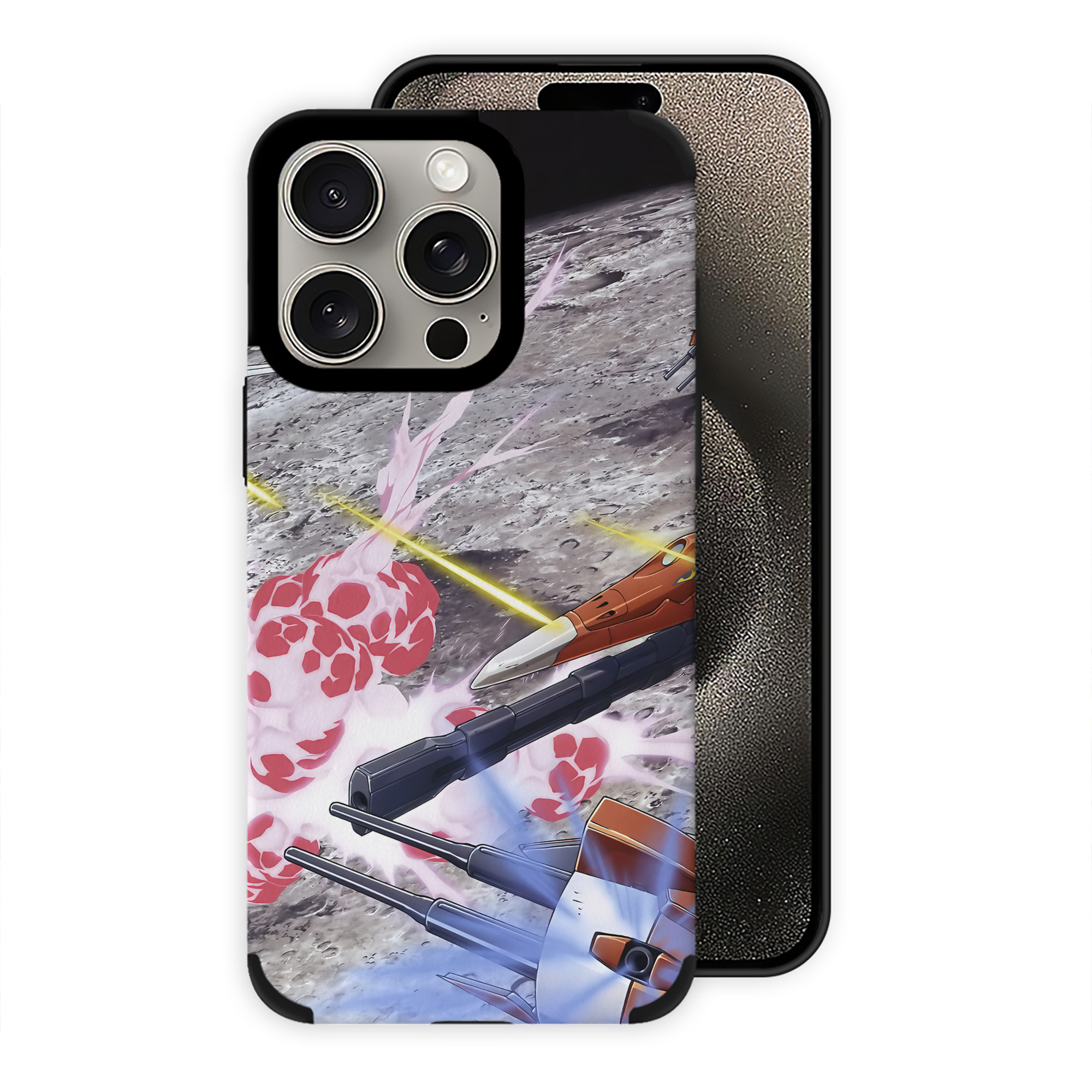 （画像用） 機動戦士ガンダム Mobile Suit Gundam 【iPhone15ProMax対応】 PUレザー スマホケース 耐衝撃＆黄変防止