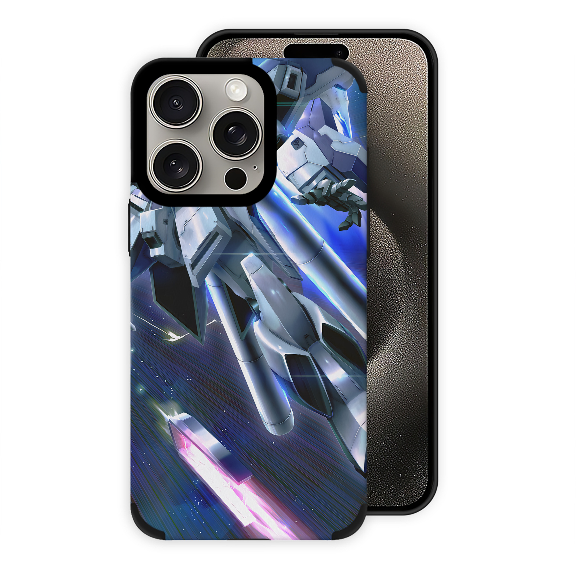 （画像用） 機動戦士ガンダム Mobile Suit Gundam 【iPhone15ProMax対応】 PUレザー スマホケース 耐衝撃＆黄変防止