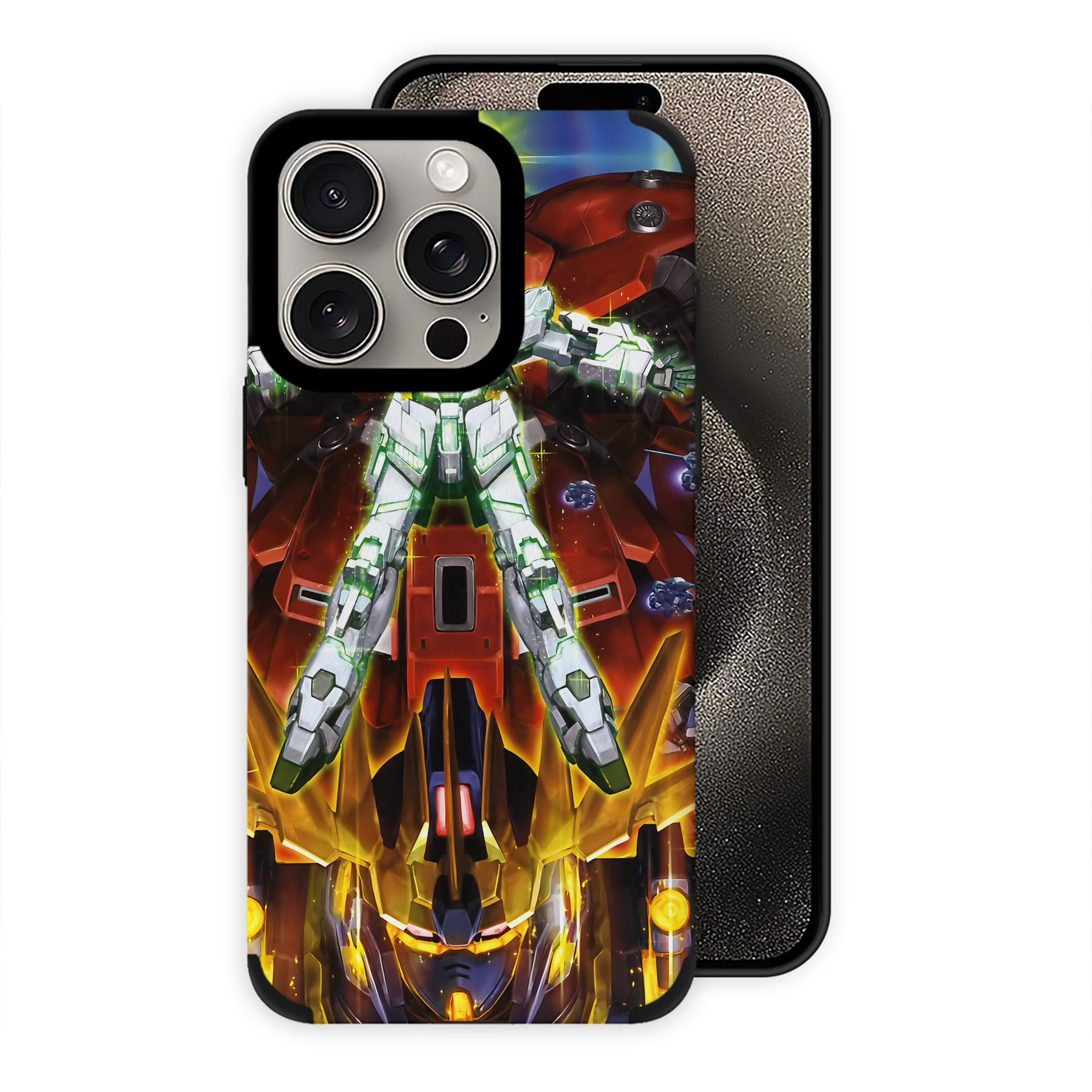 （画像用） 機動戦士ガンダム Mobile Suit Gundam 【iPhone15ProMax対応】 PUレザー スマホケース 耐衝撃＆黄変防止