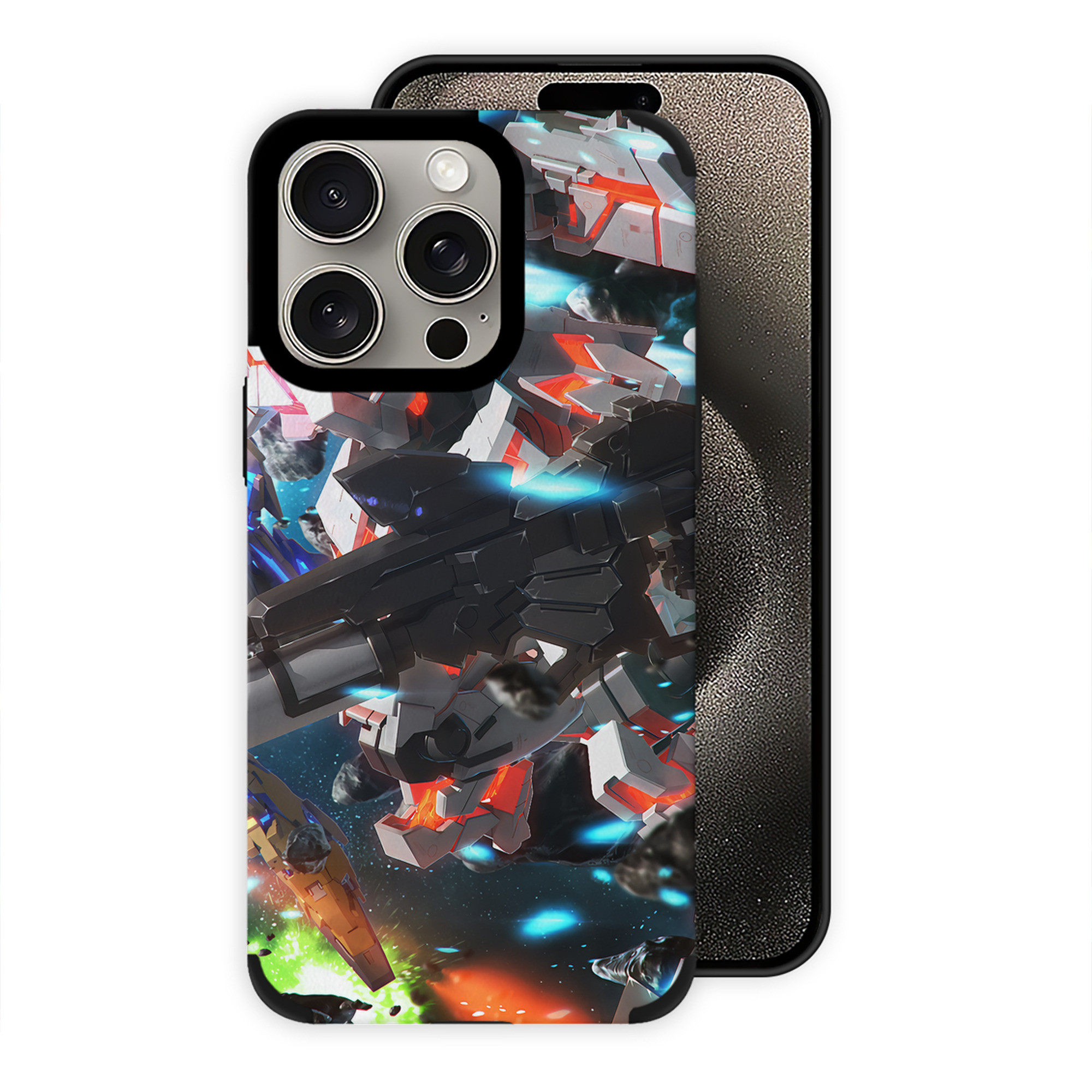 （画像用） 機動戦士ガンダム Mobile Suit Gundam 【iPhone15ProMax対応】 PUレザー スマホケース 耐衝撃＆黄変防止