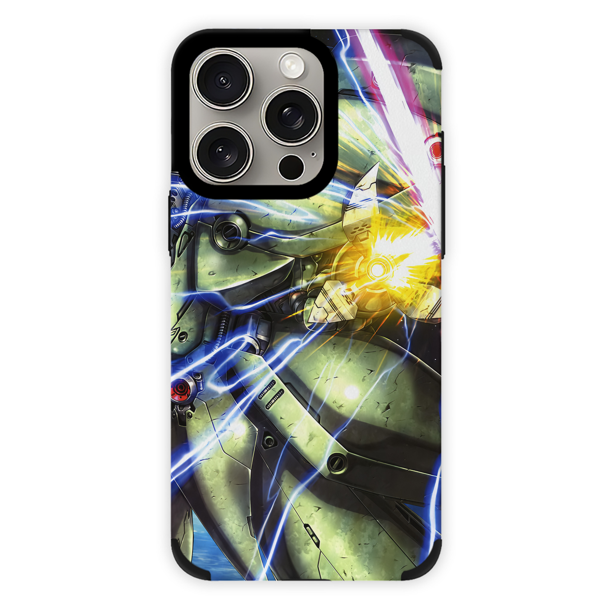 （画像用） 機動戦士ガンダム Mobile Suit Gundam 【iPhone15ProMax対応】 PUレザー スマホケース 耐衝撃＆黄変防止