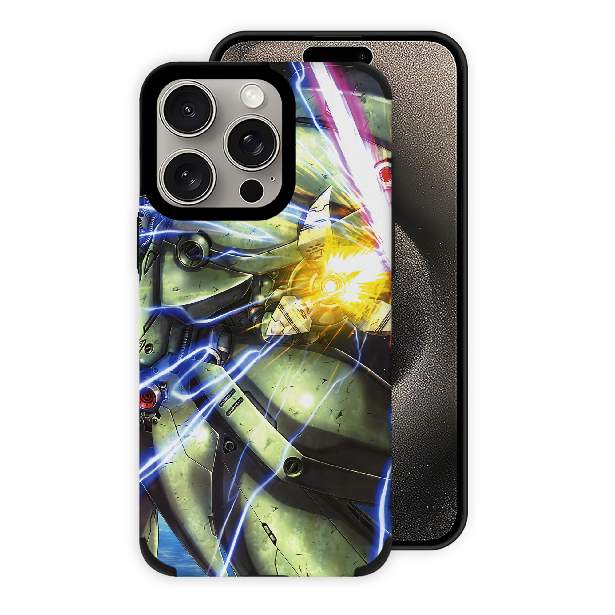 （画像用） 機動戦士ガンダム Mobile Suit Gundam 【iPhone15ProMax対応】 PUレザー スマホケース 耐衝撃＆黄変防止