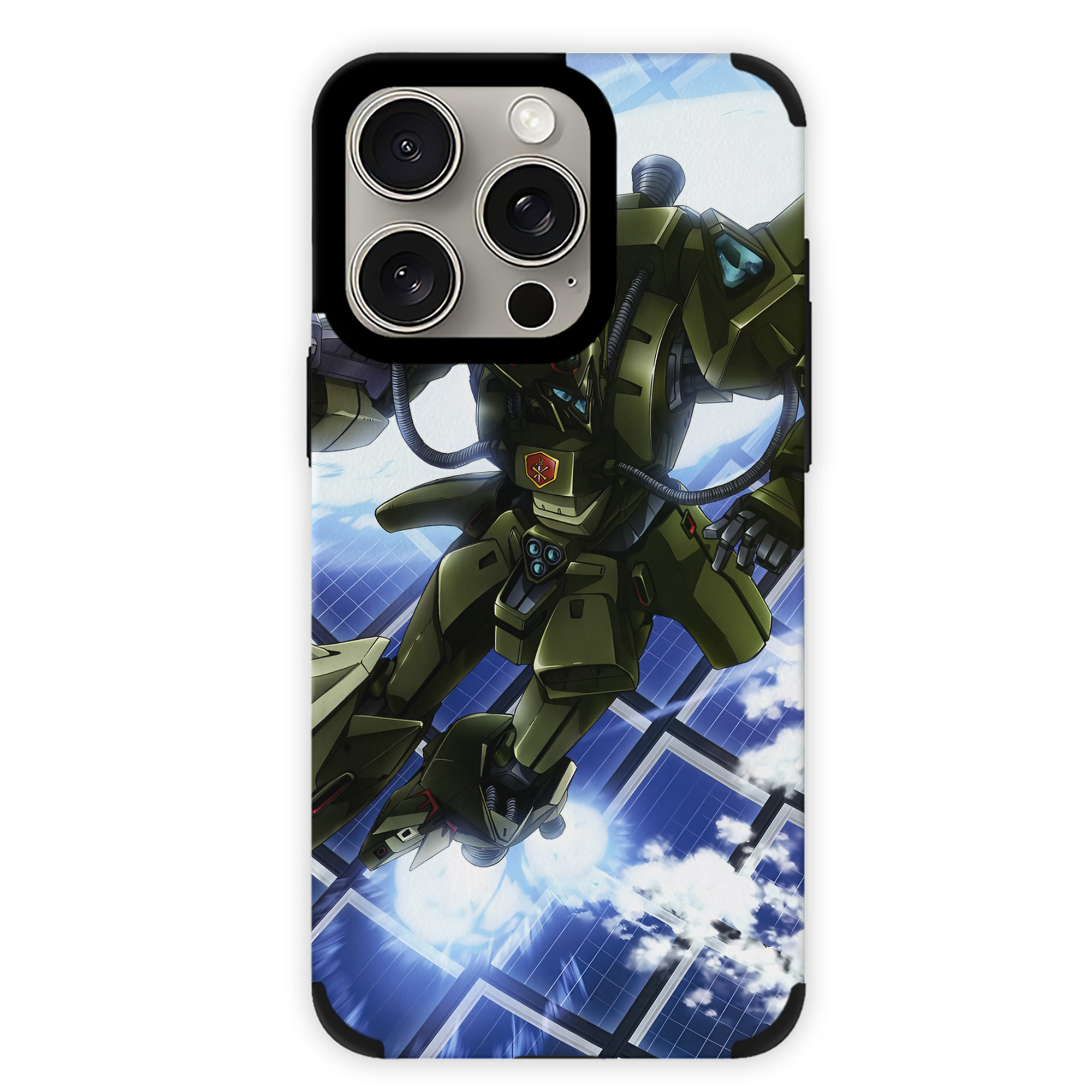 （画像用） 機動戦士ガンダム Mobile Suit Gundam 【iPhone15ProMax対応】 PUレザー スマホケース 耐衝撃＆黄変防止