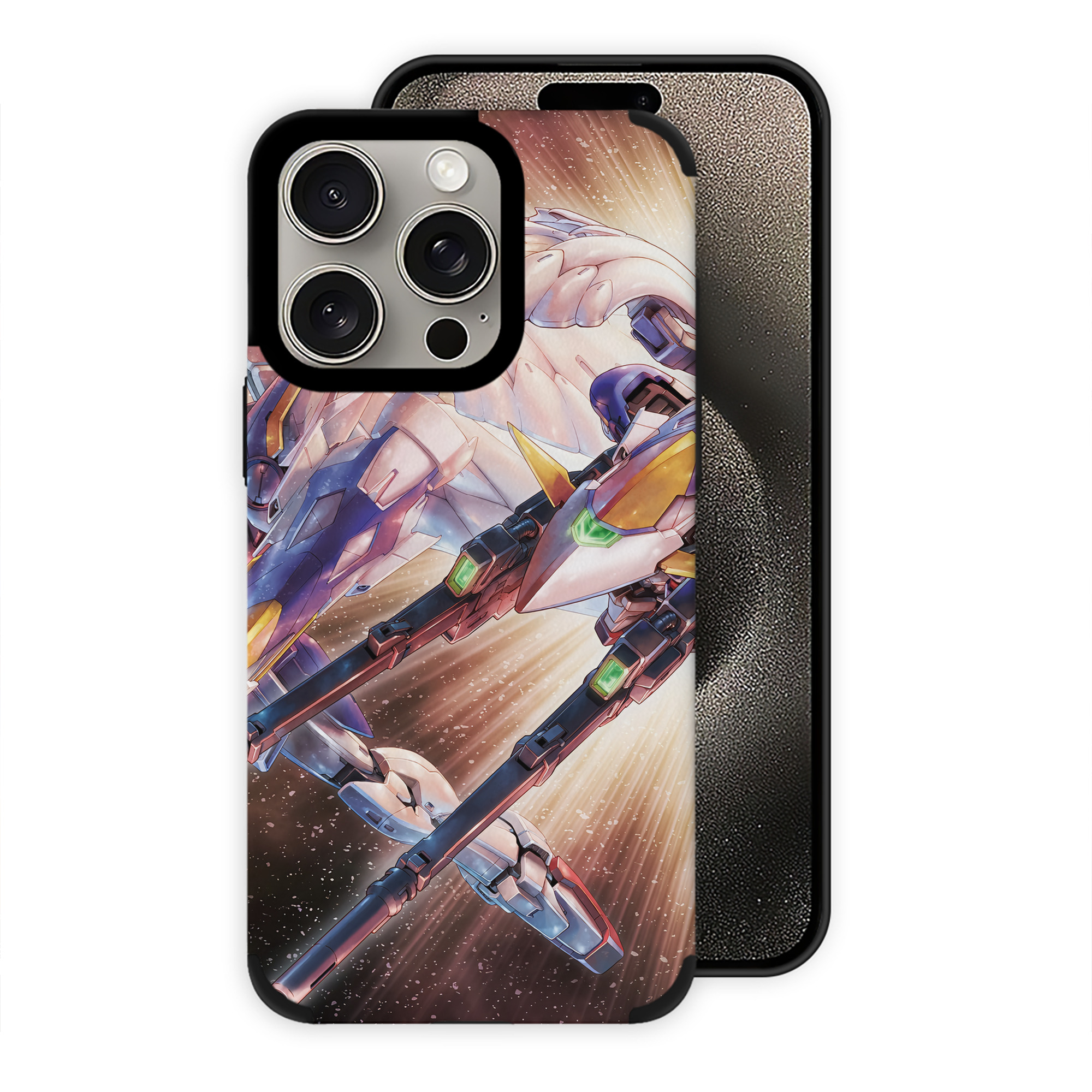 （画像用） 機動戦士ガンダム Mobile Suit Gundam 【iPhone15ProMax対応】 PUレザー スマホケース 耐衝撃＆黄変防止