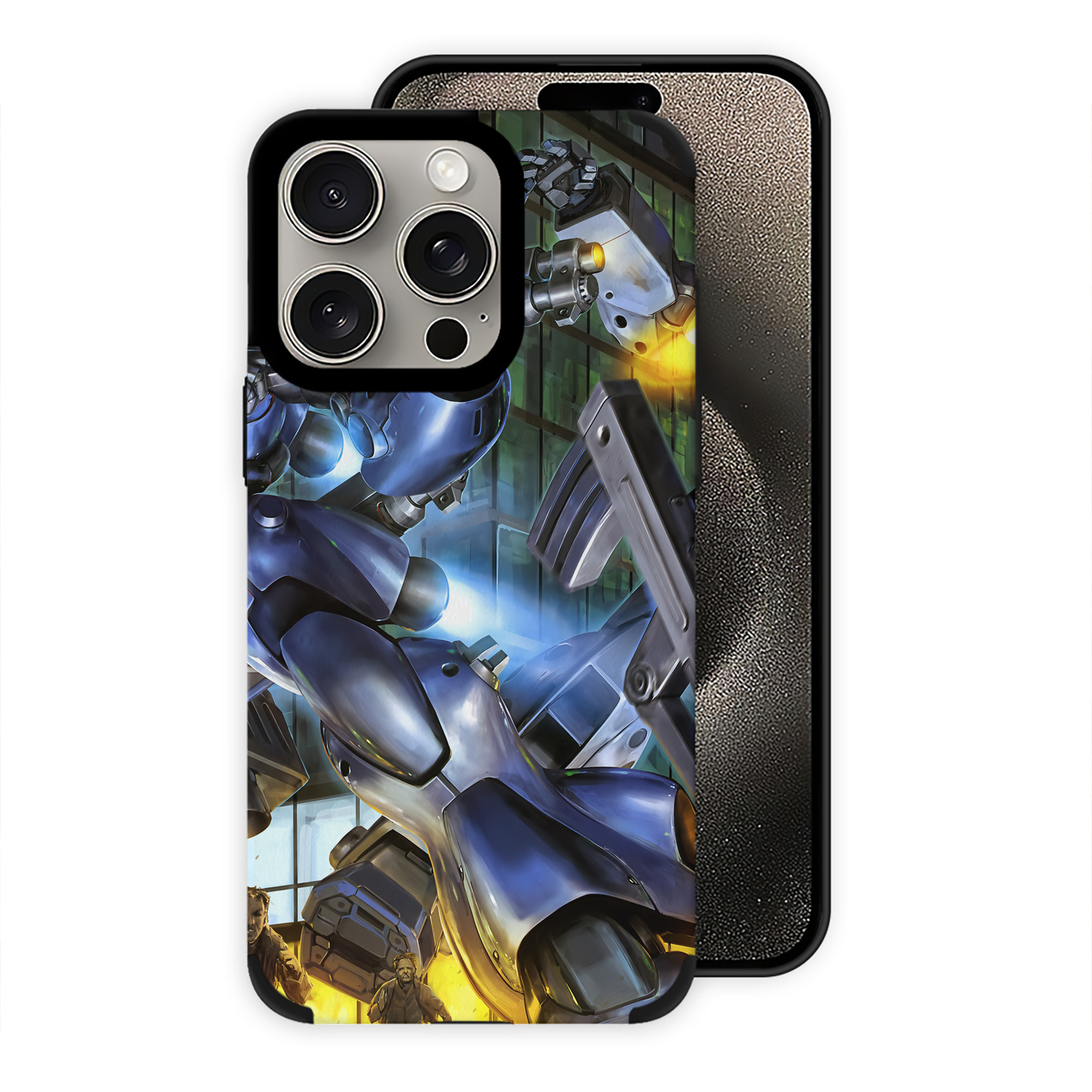 （画像用） 機動戦士ガンダム Mobile Suit Gundam 【iPhone15ProMax対応】 PUレザー スマホケース 耐衝撃＆黄変防止
