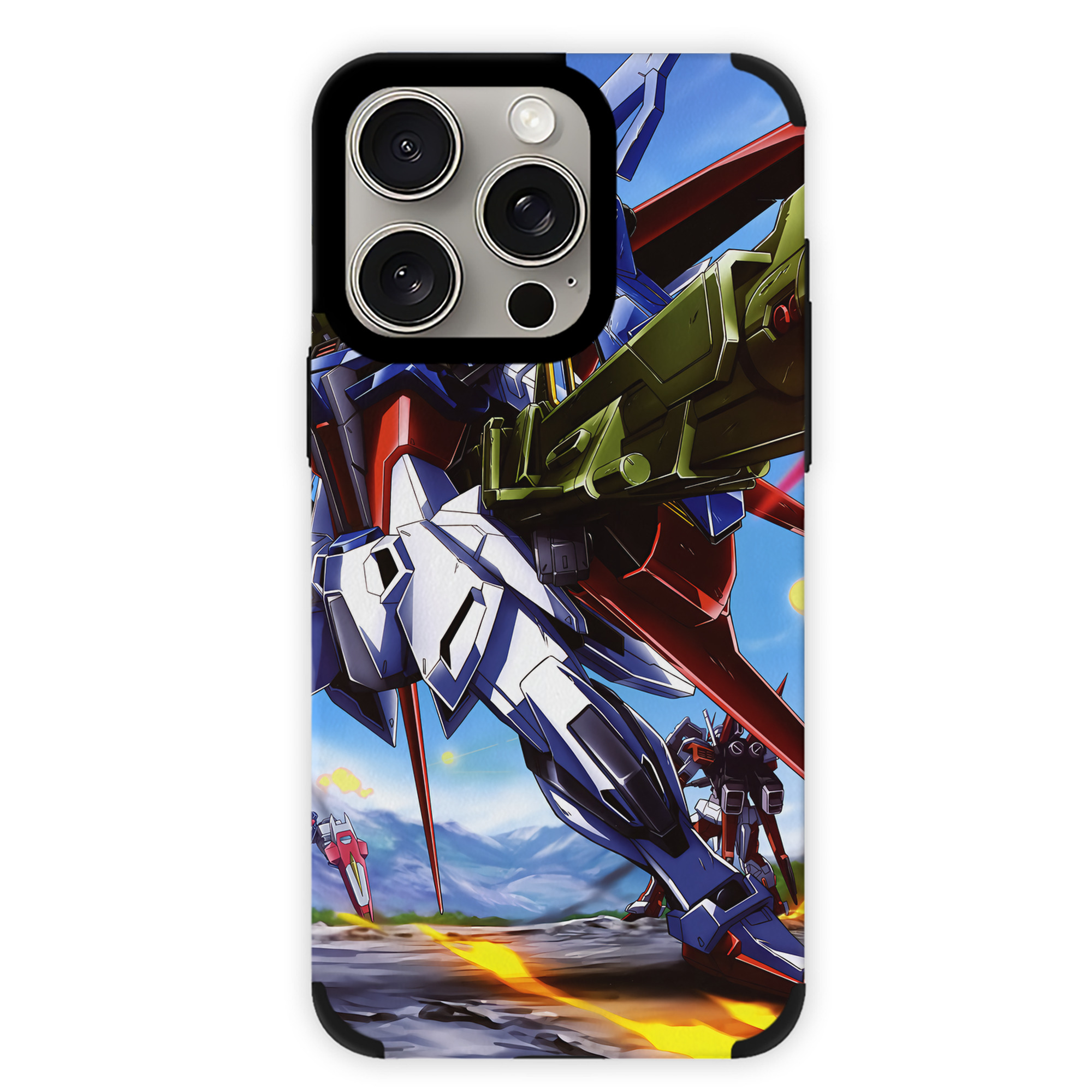 （画像用） 機動戦士ガンダム Mobile Suit Gundam 【iPhone15ProMax対応】 PUレザー スマホケース 耐衝撃＆黄変防止