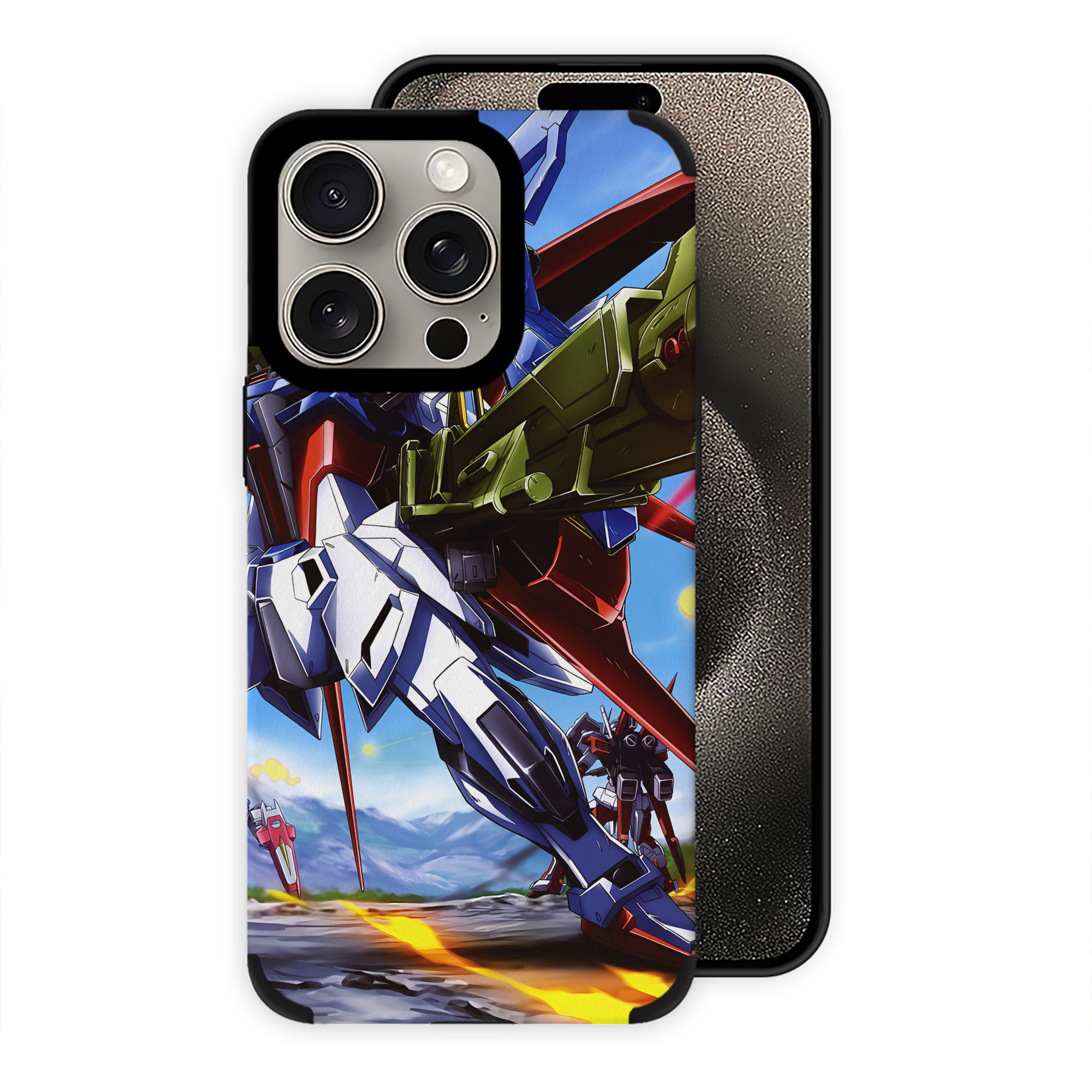 （画像用） 機動戦士ガンダム Mobile Suit Gundam 【iPhone15ProMax対応】 PUレザー スマホケース 耐衝撃＆黄変防止