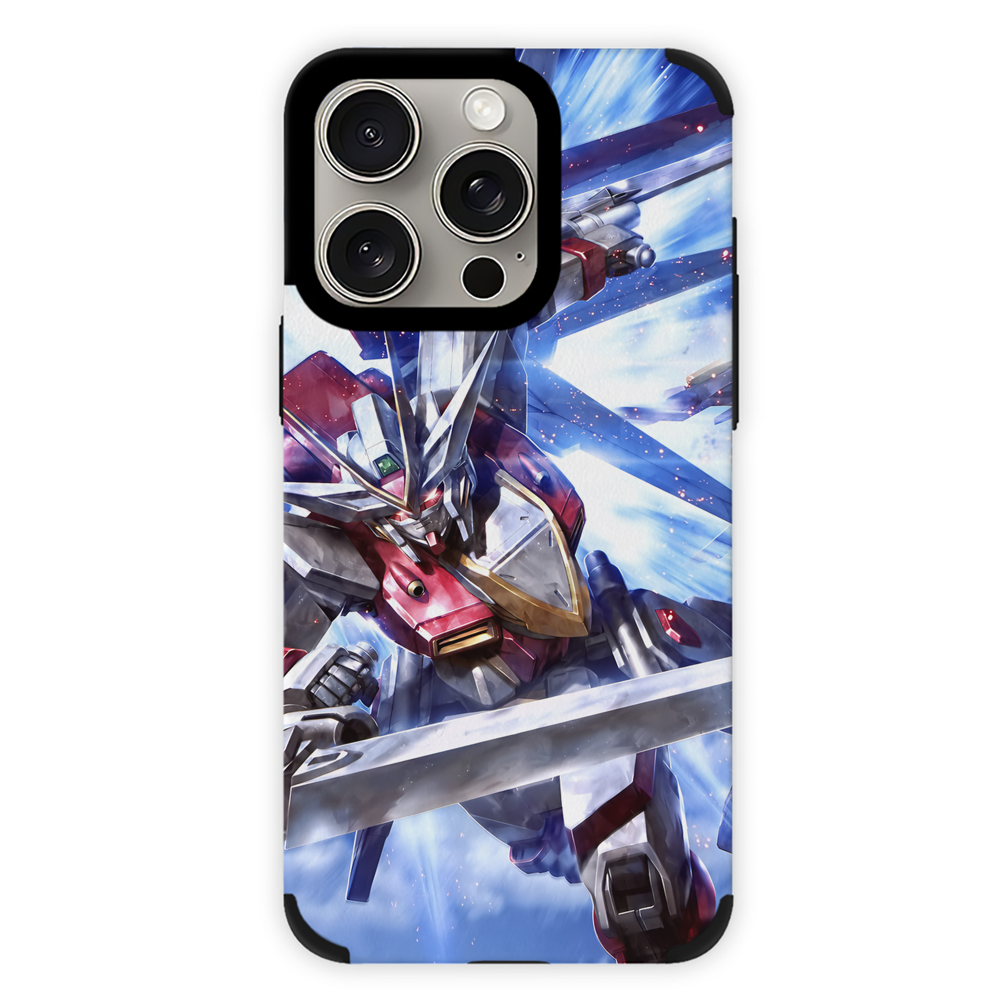 （画像用） 機動戦士ガンダム Mobile Suit Gundam 【iPhone15ProMax対応】 PUレザー スマホケース 耐衝撃＆黄変防止