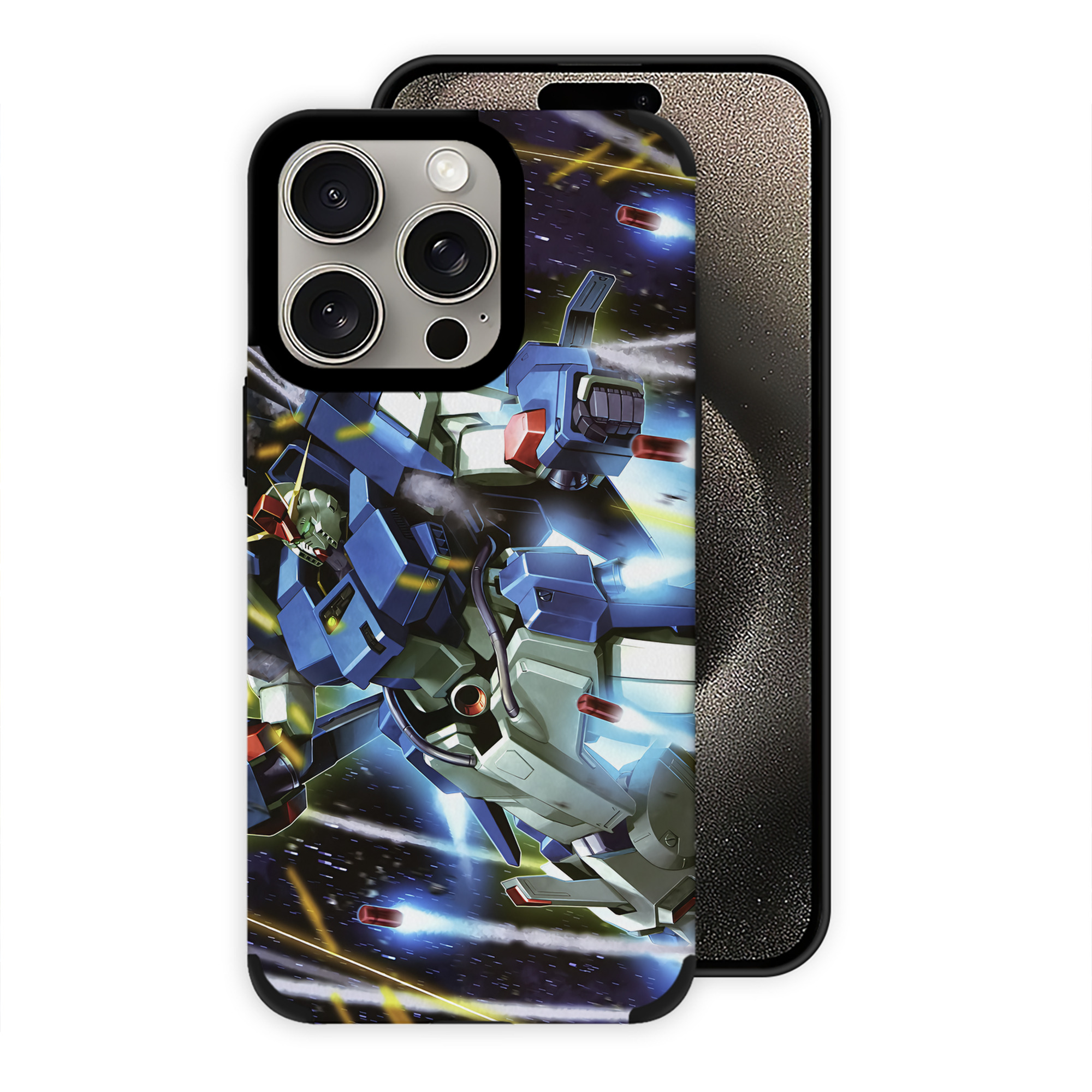 （画像用） 機動戦士ガンダム Mobile Suit Gundam 【iPhone15ProMax対応】 PUレザー スマホケース 耐衝撃＆黄変防止