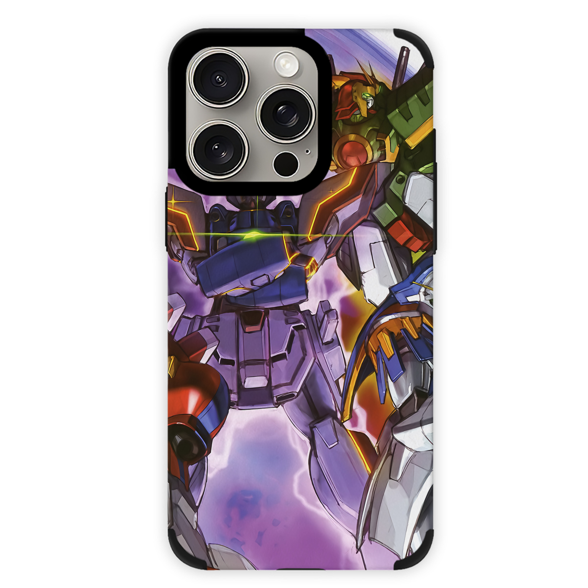 （画像用） 機動戦士ガンダム Mobile Suit Gundam 【iPhone15ProMax対応】 PUレザー スマホケース 耐衝撃＆黄変防止