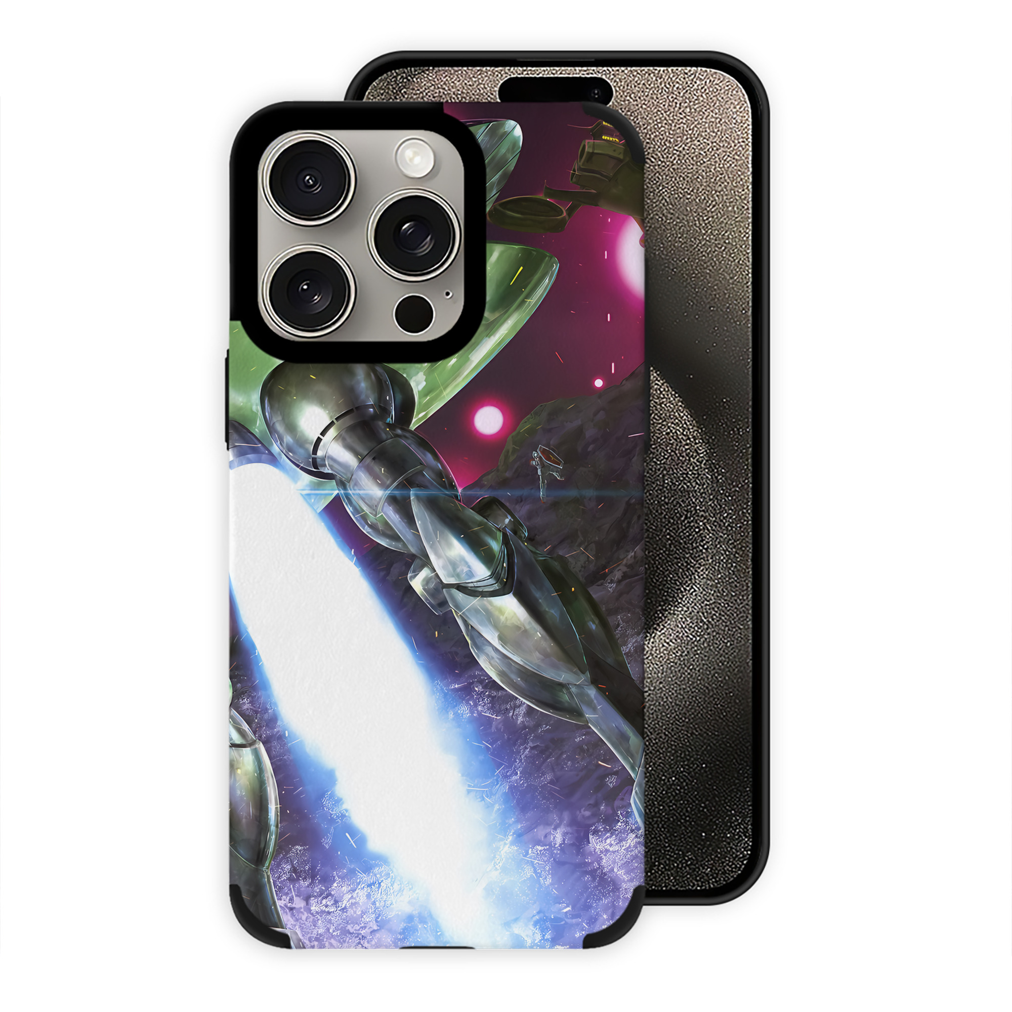 （画像用） 機動戦士ガンダム Mobile Suit Gundam 【iPhone15ProMax対応】 PUレザー スマホケース 耐衝撃＆黄変防止