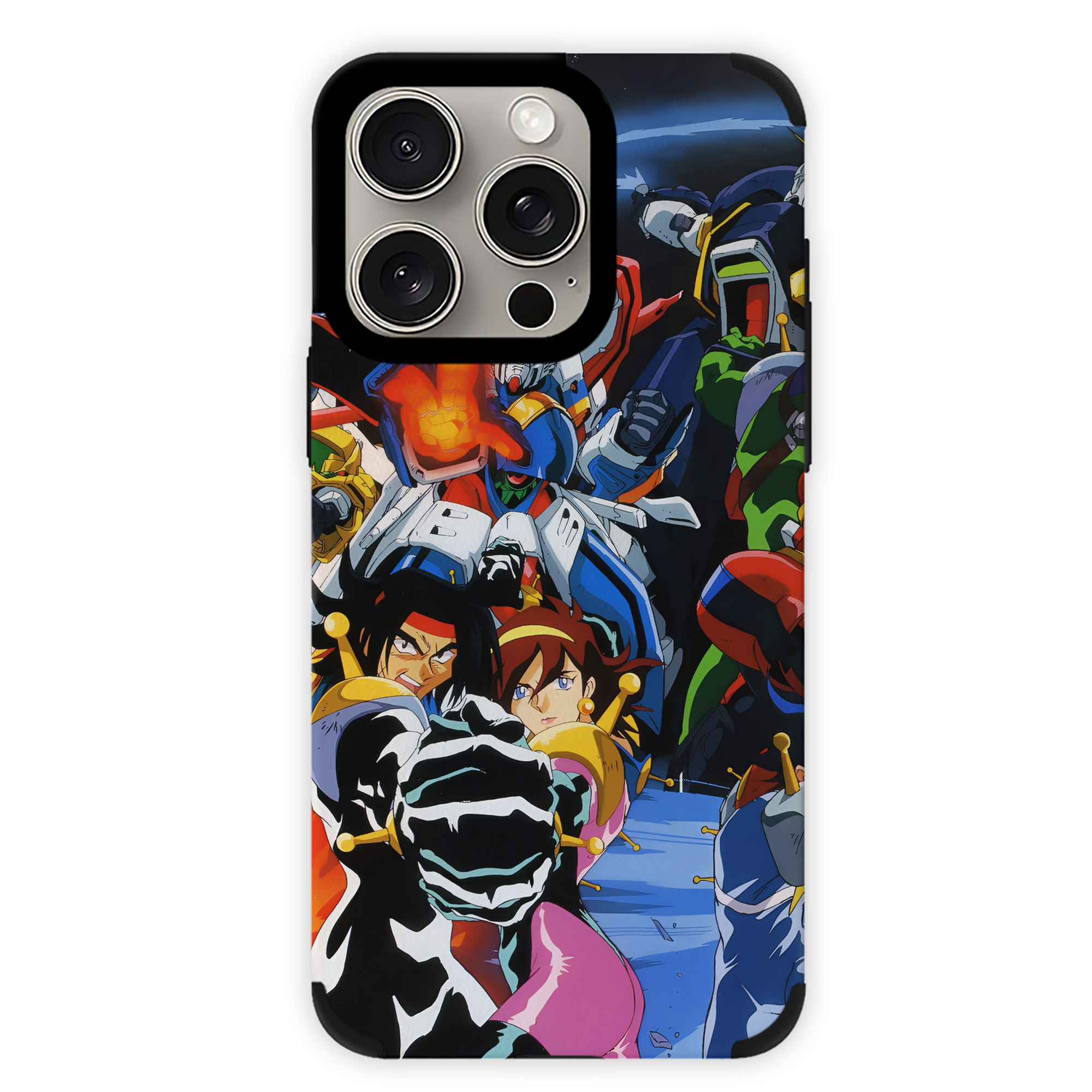 （画像用） 機動戦士ガンダム Mobile Suit Gundam 【iPhone15ProMax対応】 PUレザー スマホケース 耐衝撃＆黄変防止