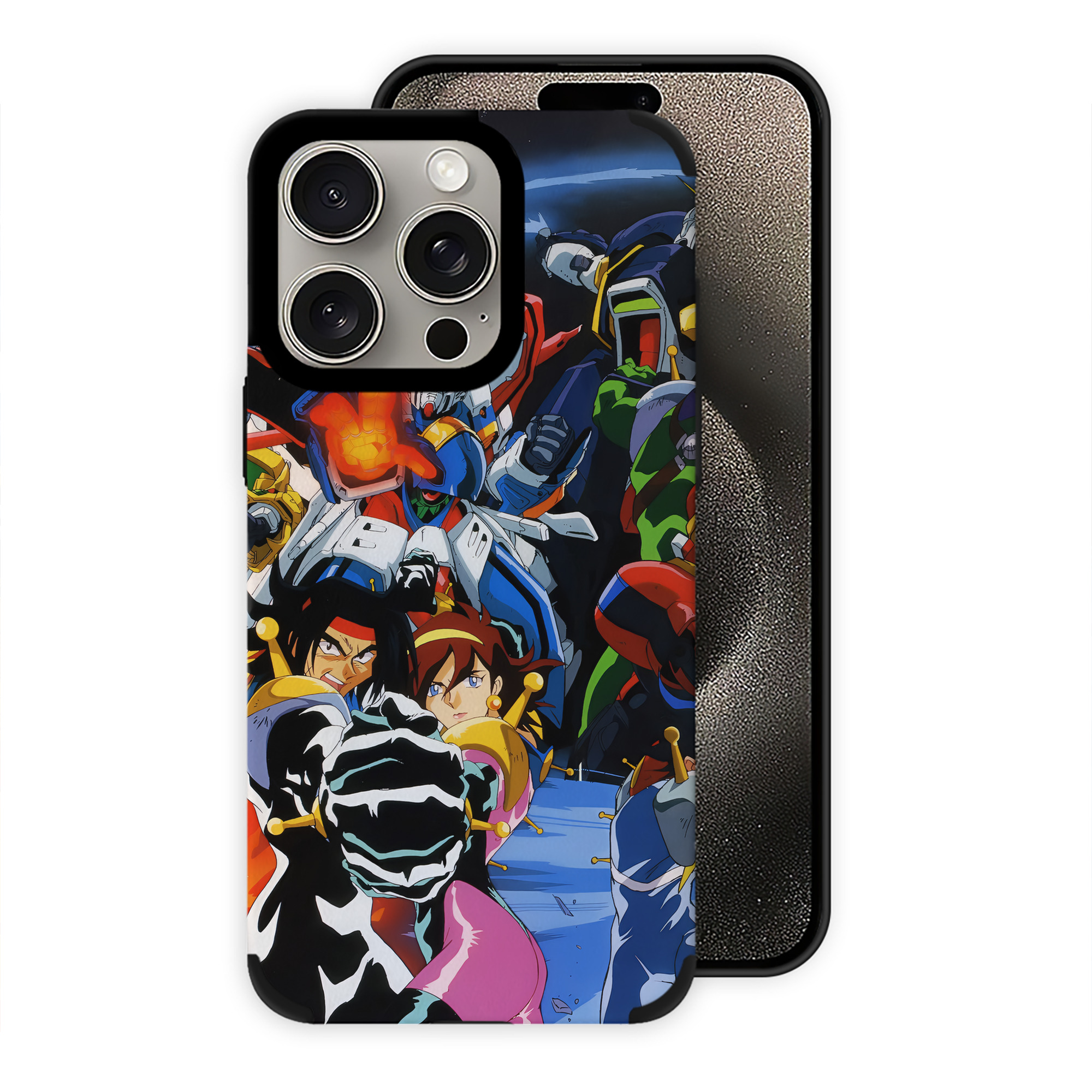 （画像用） 機動戦士ガンダム Mobile Suit Gundam 【iPhone15ProMax対応】 PUレザー スマホケース 耐衝撃＆黄変防止