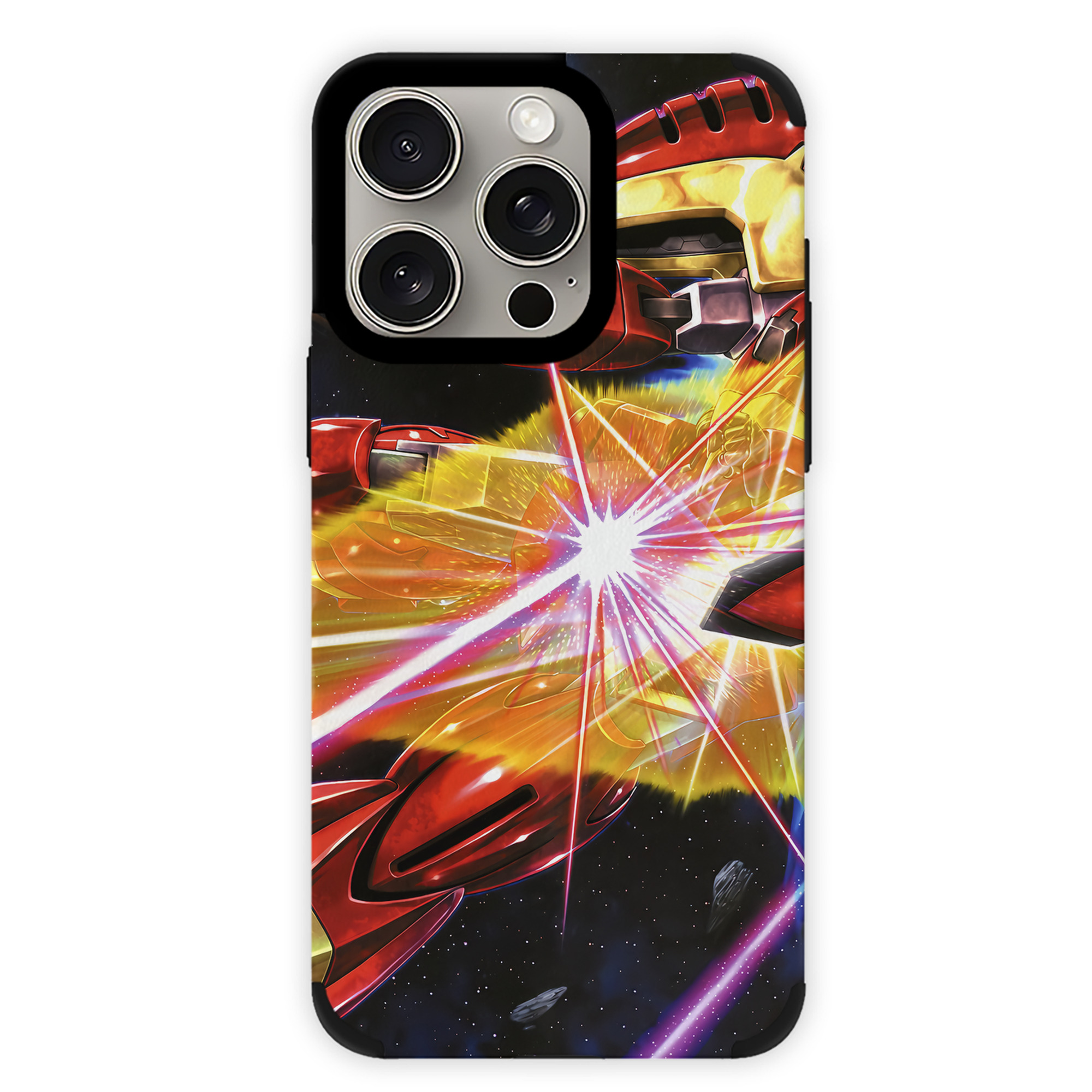 （画像用） 機動戦士ガンダム Mobile Suit Gundam 【iPhone15ProMax対応】 PUレザー スマホケース 耐衝撃＆黄変防止