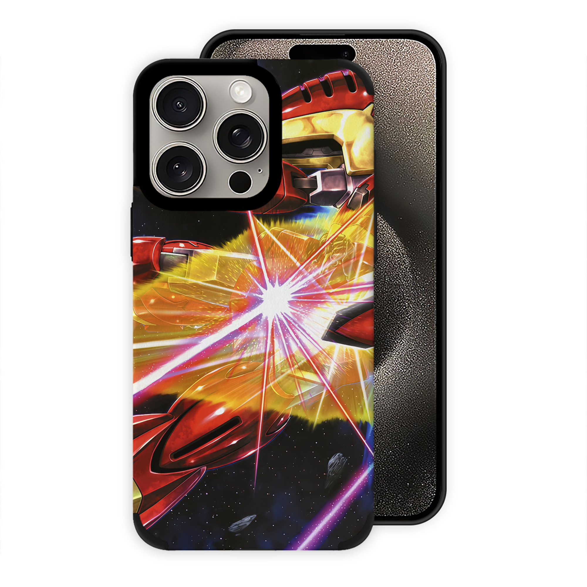 （画像用） 機動戦士ガンダム Mobile Suit Gundam 【iPhone15ProMax対応】 PUレザー スマホケース 耐衝撃＆黄変防止