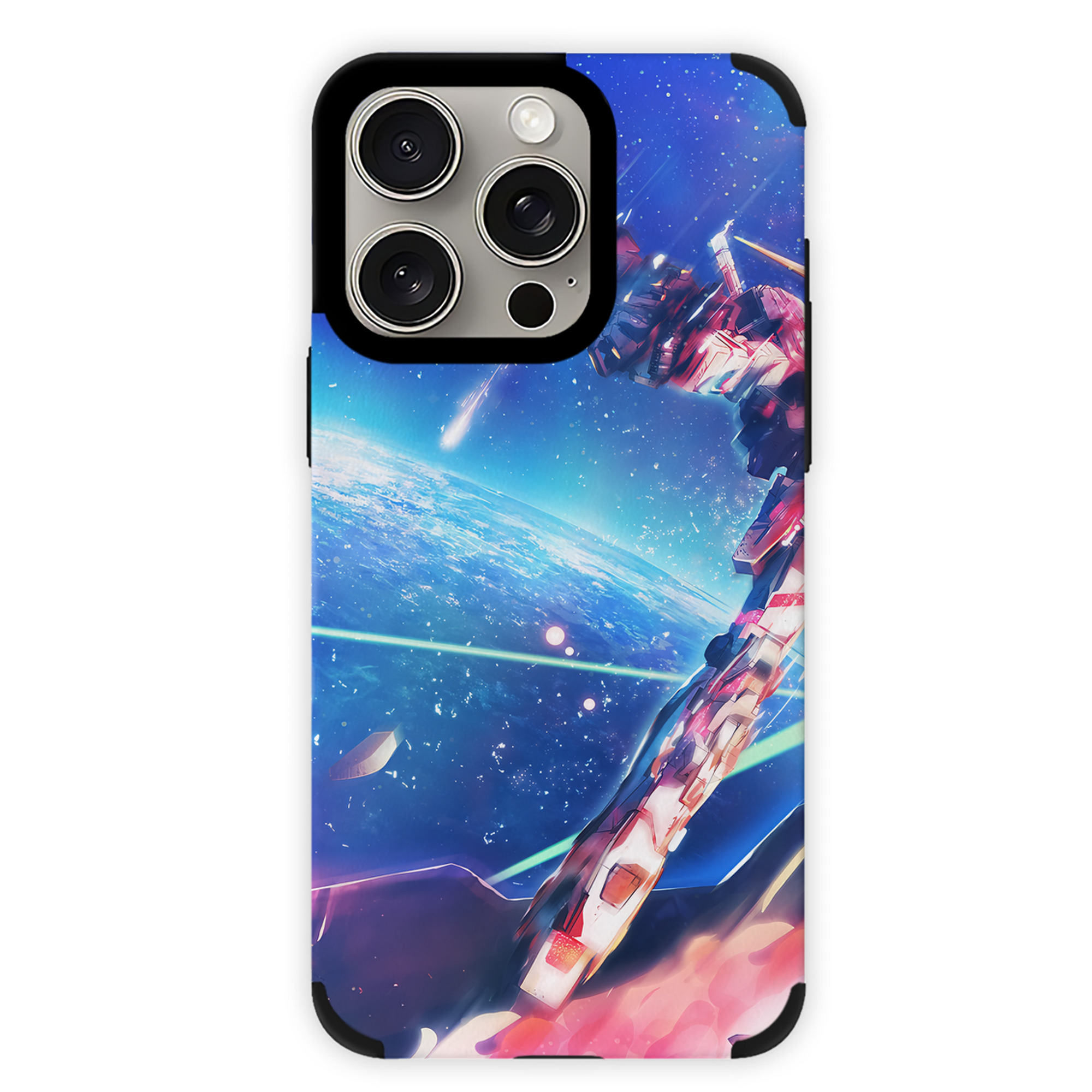 （画像用） 機動戦士ガンダム Mobile Suit Gundam 【iPhone15ProMax対応】 PUレザー スマホケース 耐衝撃＆黄変防止