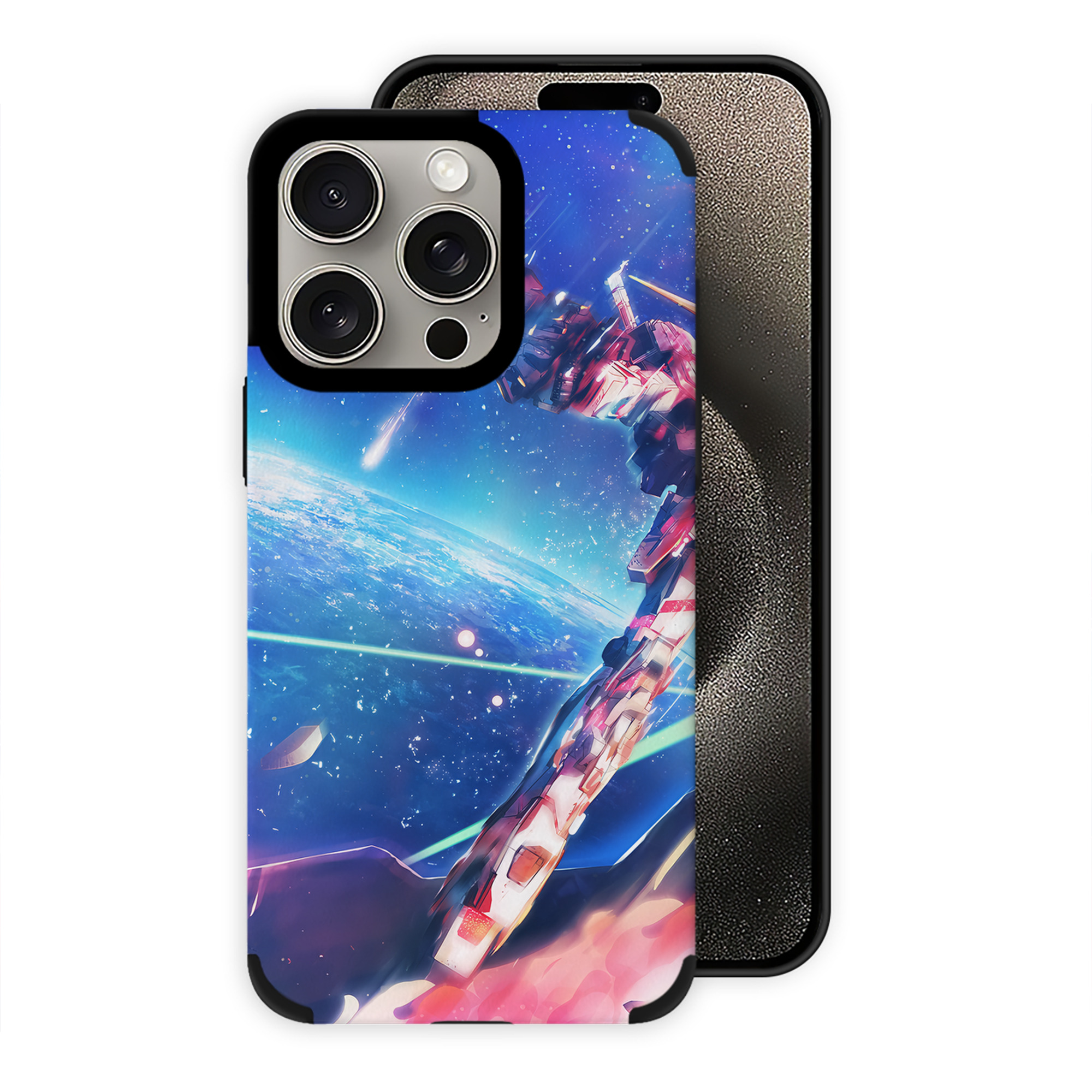 （画像用） 機動戦士ガンダム Mobile Suit Gundam 【iPhone15ProMax対応】 PUレザー スマホケース 耐衝撃＆黄変防止