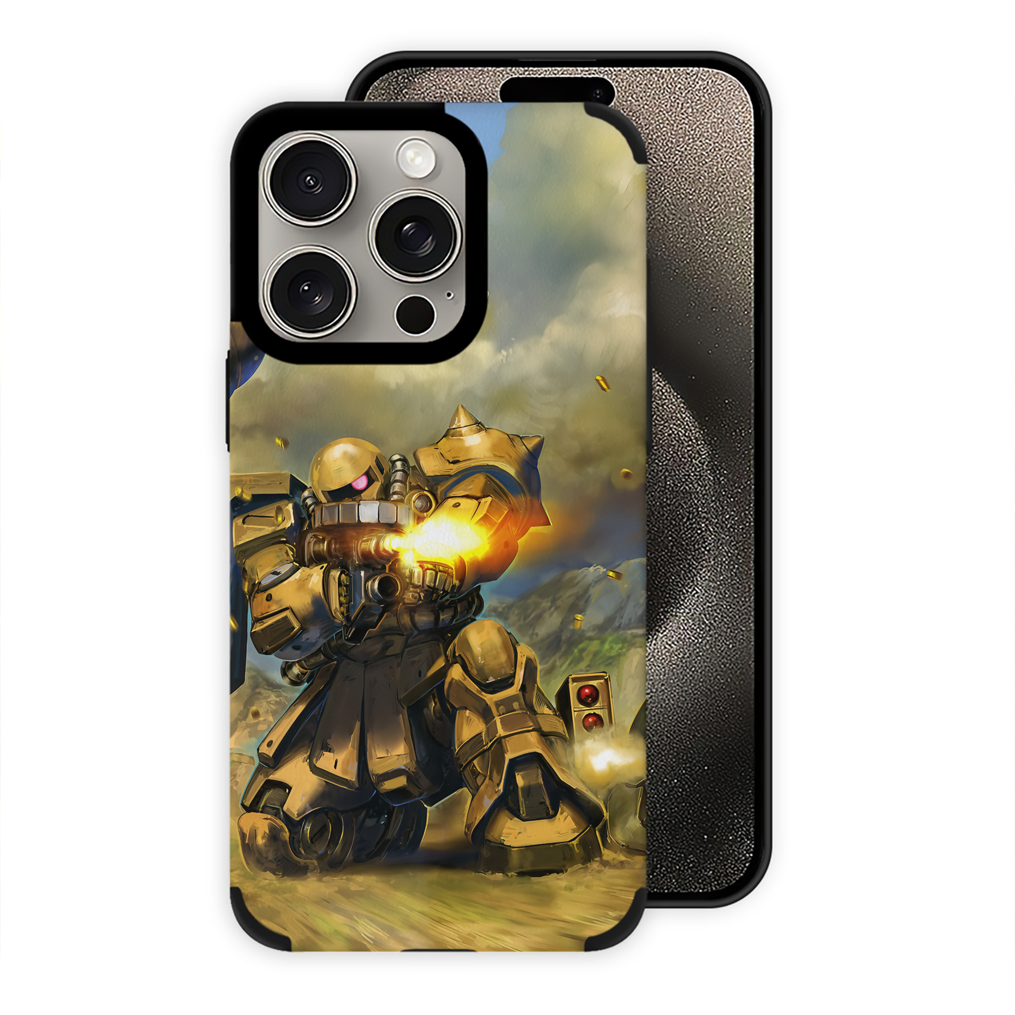 （画像用） 機動戦士ガンダム Mobile Suit Gundam 【iPhone15ProMax対応】 PUレザー スマホケース 耐衝撃＆黄変防止