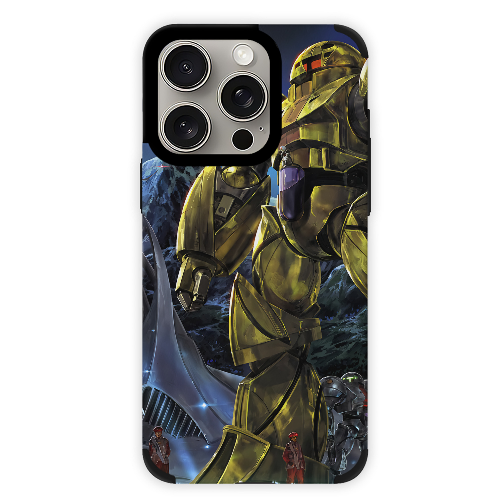 （画像用） 機動戦士ガンダム Mobile Suit Gundam 【iPhone15ProMax対応】 PUレザー スマホケース 耐衝撃＆黄変防止