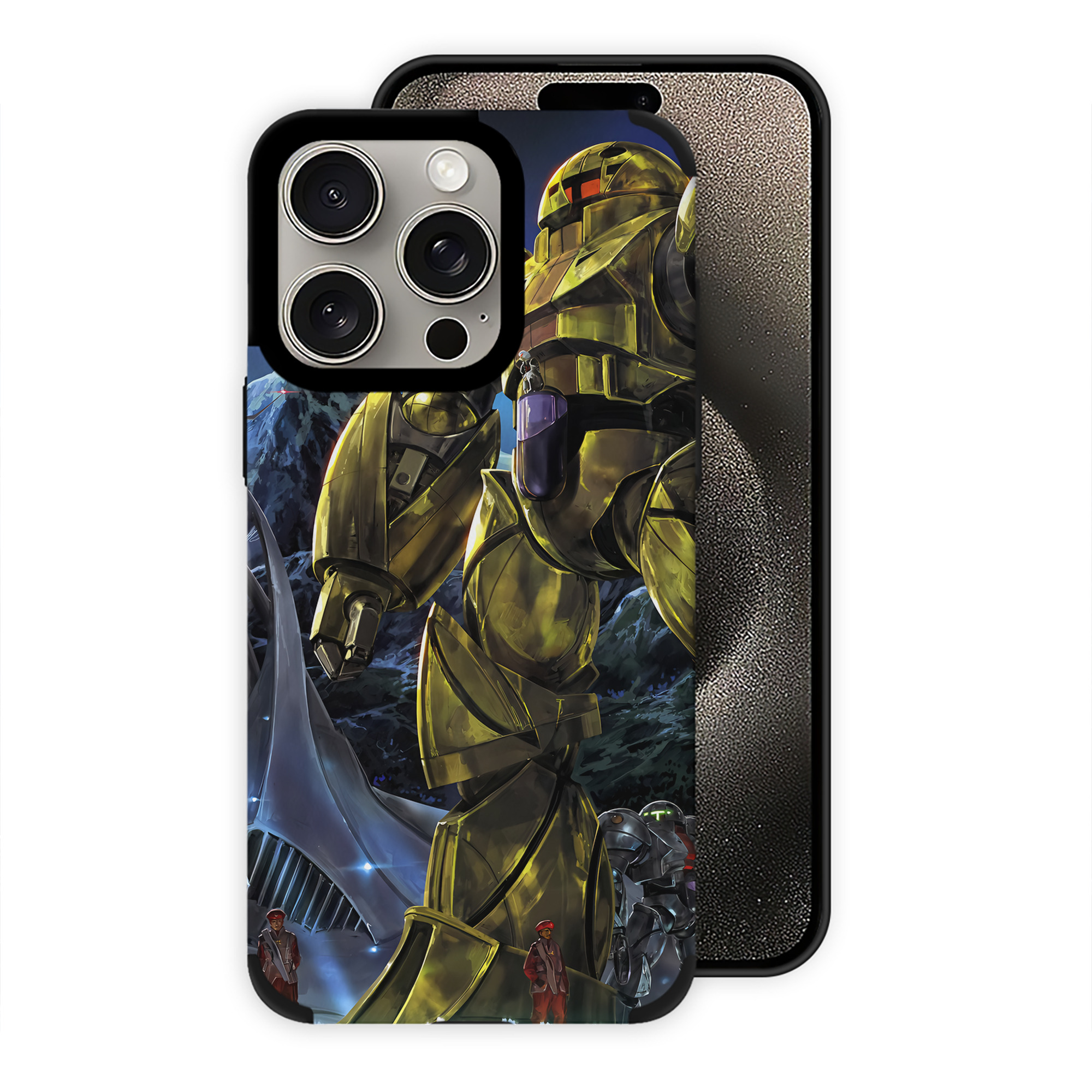 （画像用） 機動戦士ガンダム Mobile Suit Gundam 【iPhone15ProMax対応】 PUレザー スマホケース 耐衝撃＆黄変防止