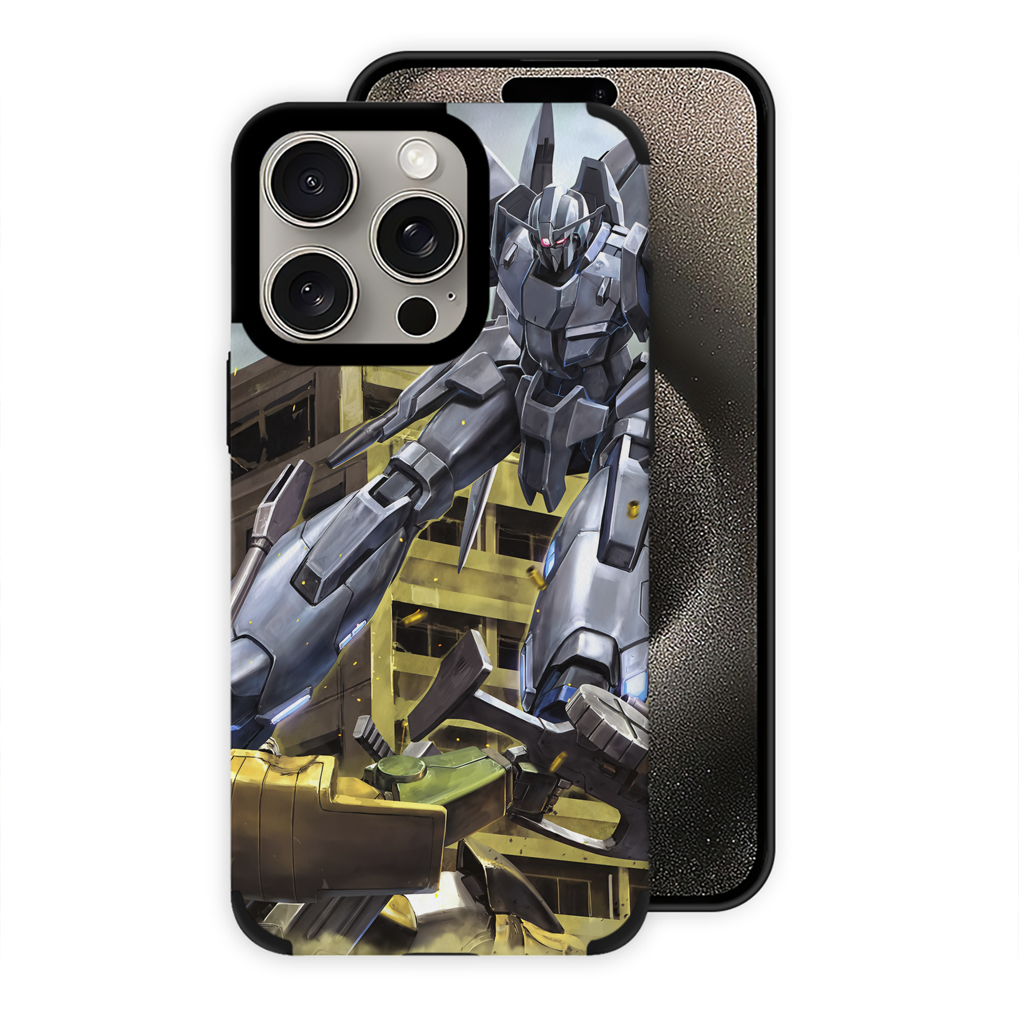 （画像用） 機動戦士ガンダム Mobile Suit Gundam 【iPhone15ProMax対応】 PUレザー スマホケース 耐衝撃＆黄変防止